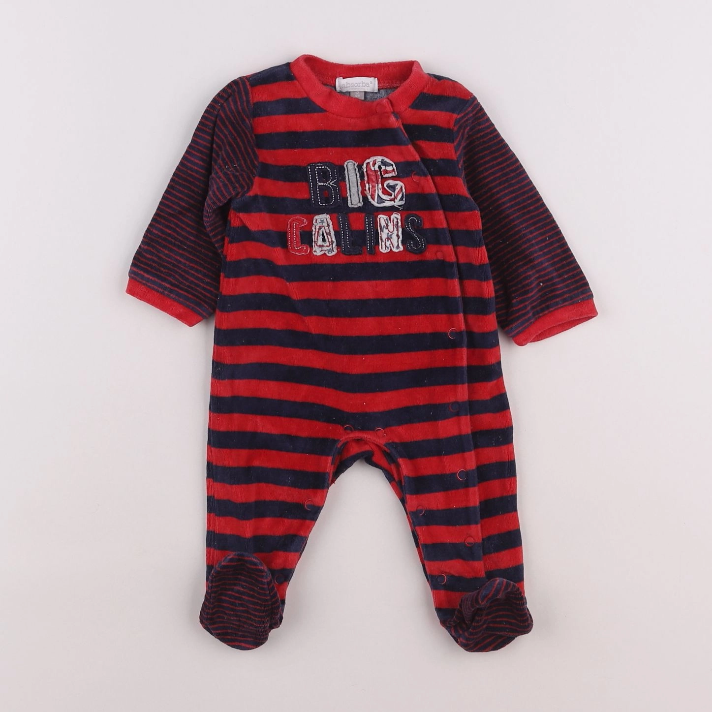 Absorba - pyjama velours rouge - 3 mois