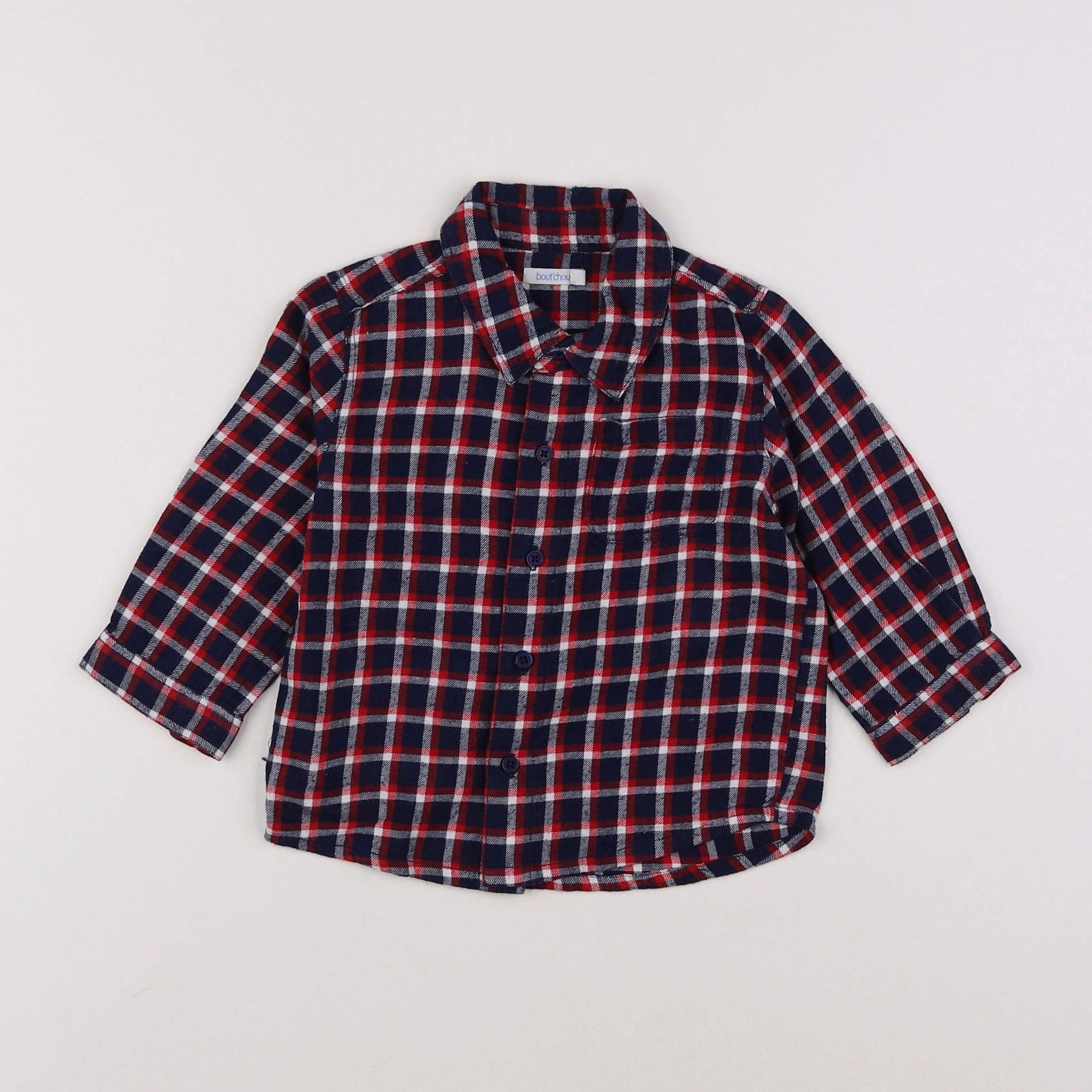 Boutchou - chemise multicolore - 12 mois