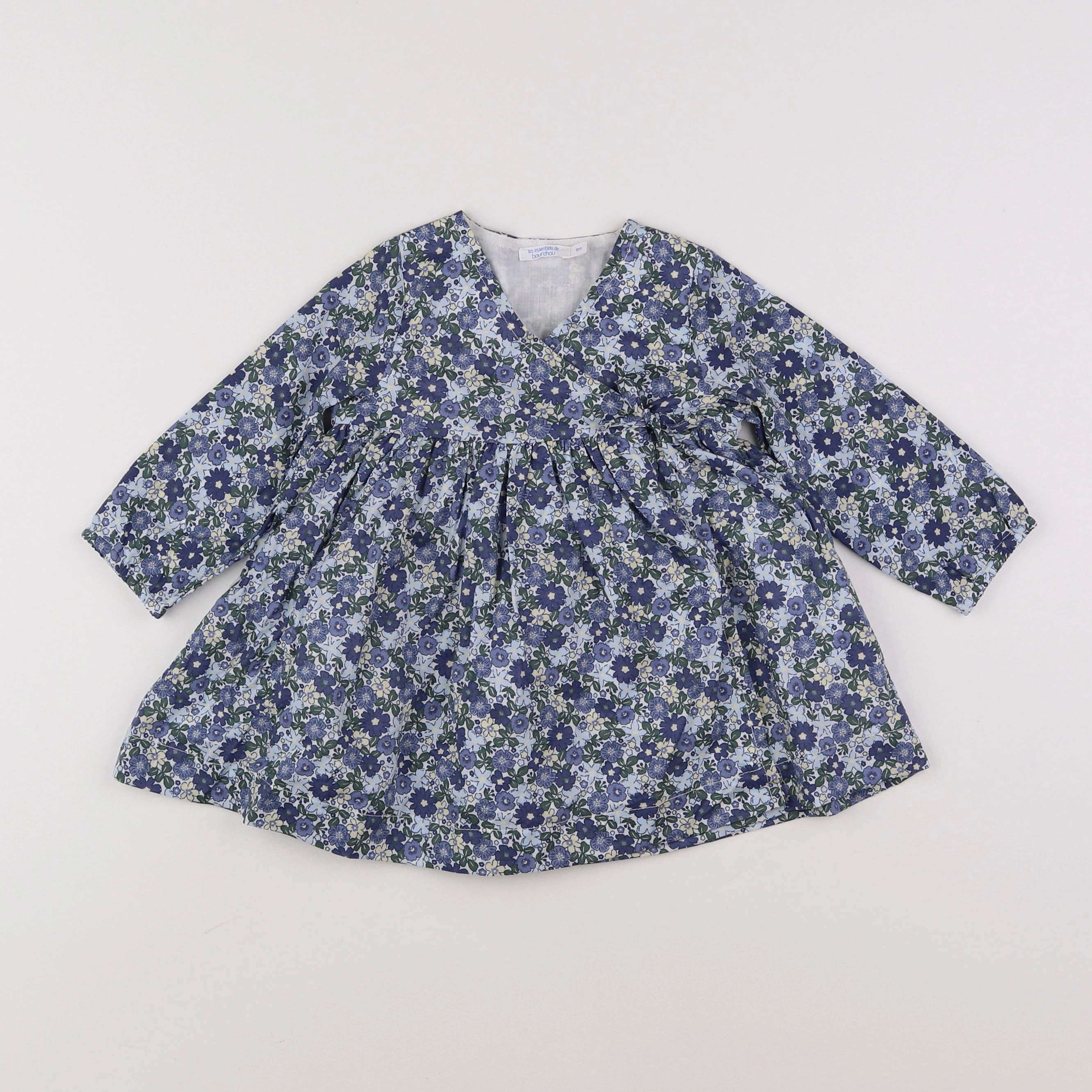 Boutchou - robe bleu, jaune - 9 mois