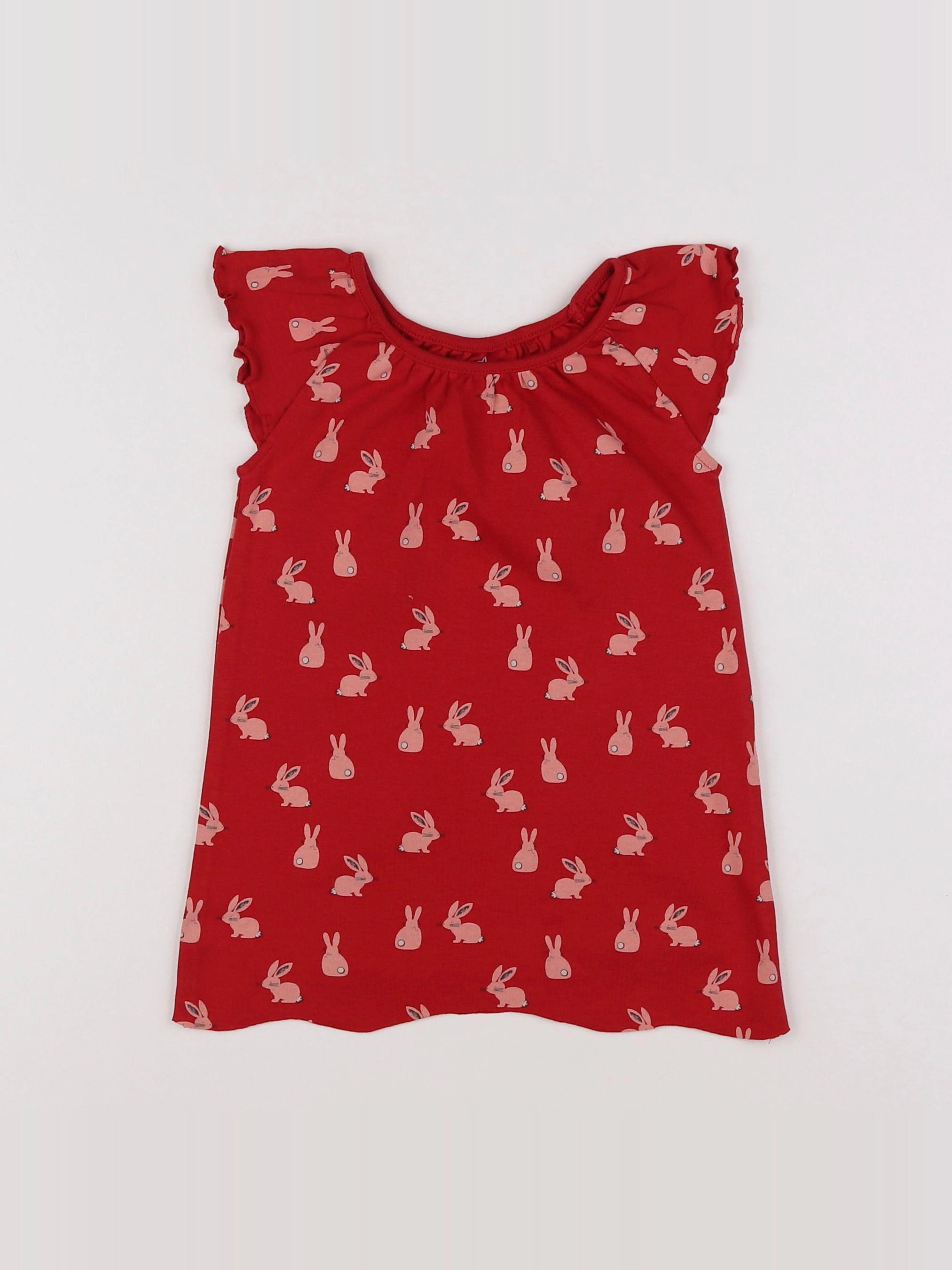 Next - robe rouge - 12/18 mois