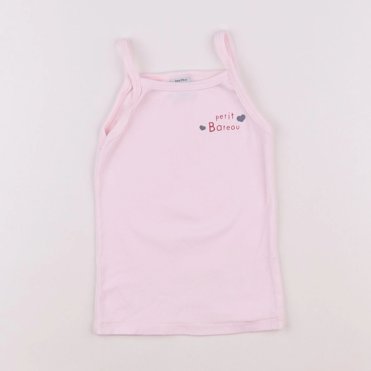 Petit Bateau - maillot de corps rose - 3 ans