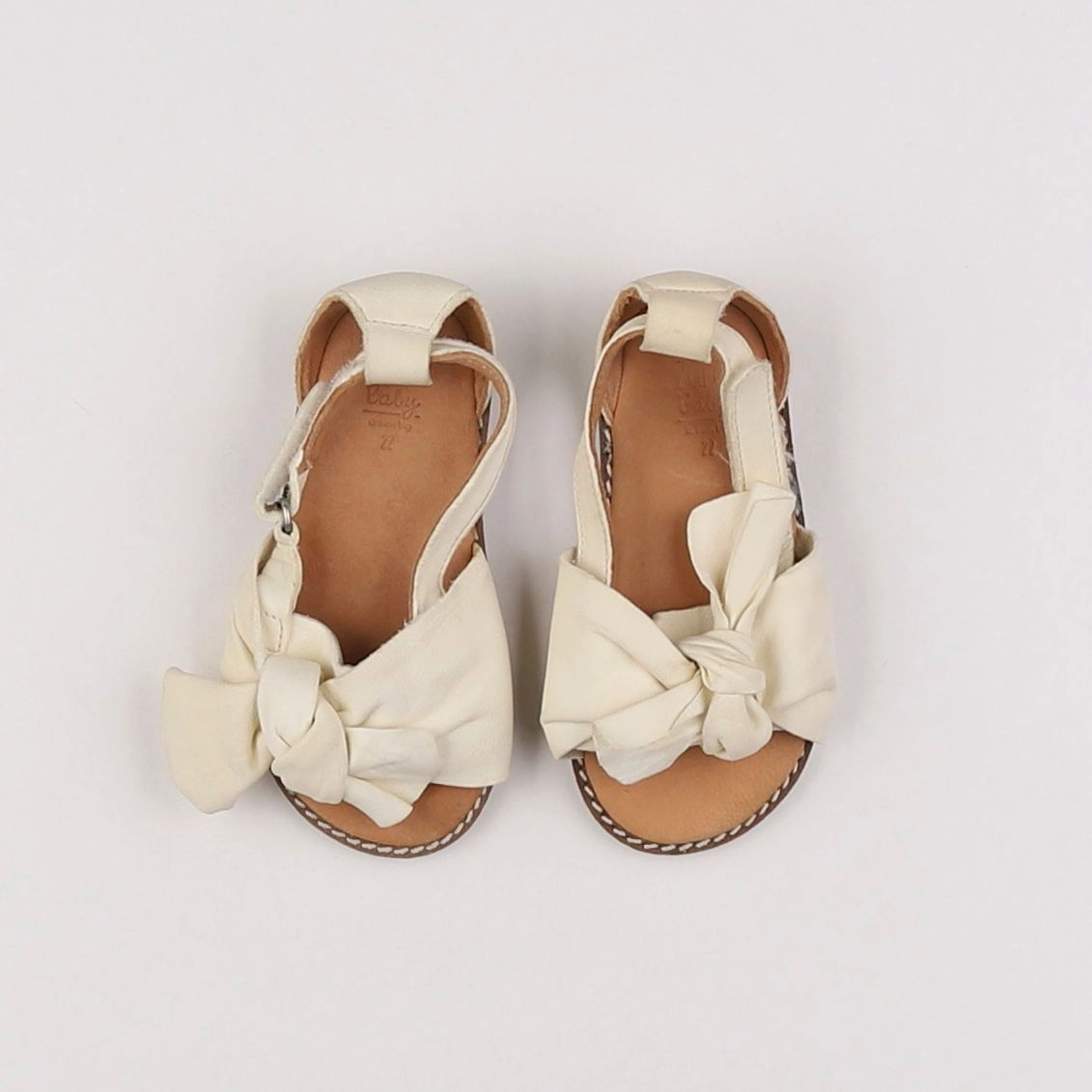 Zara - sandales beige - pointure 22