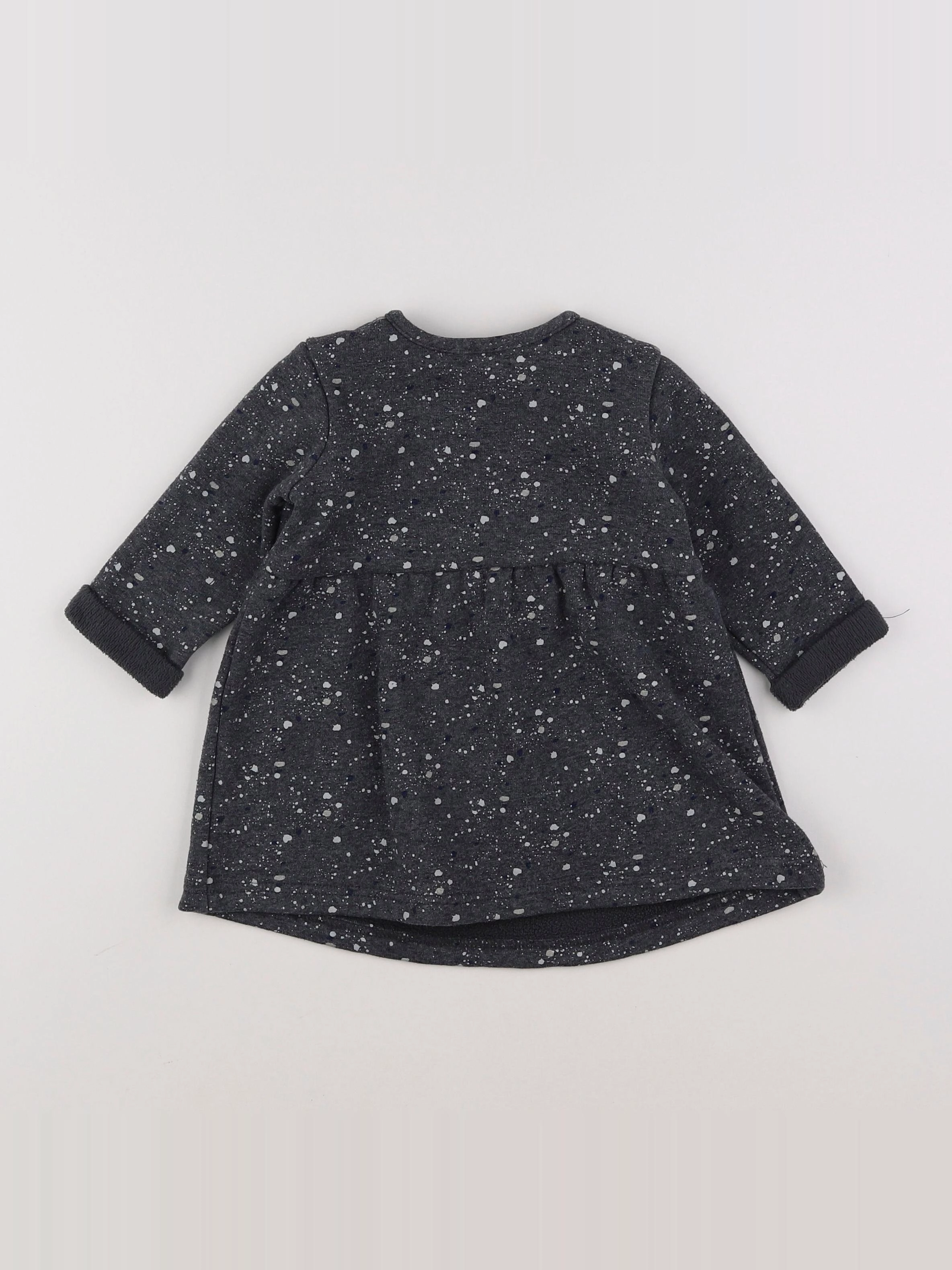 Zara - robe gris - 12/18 mois