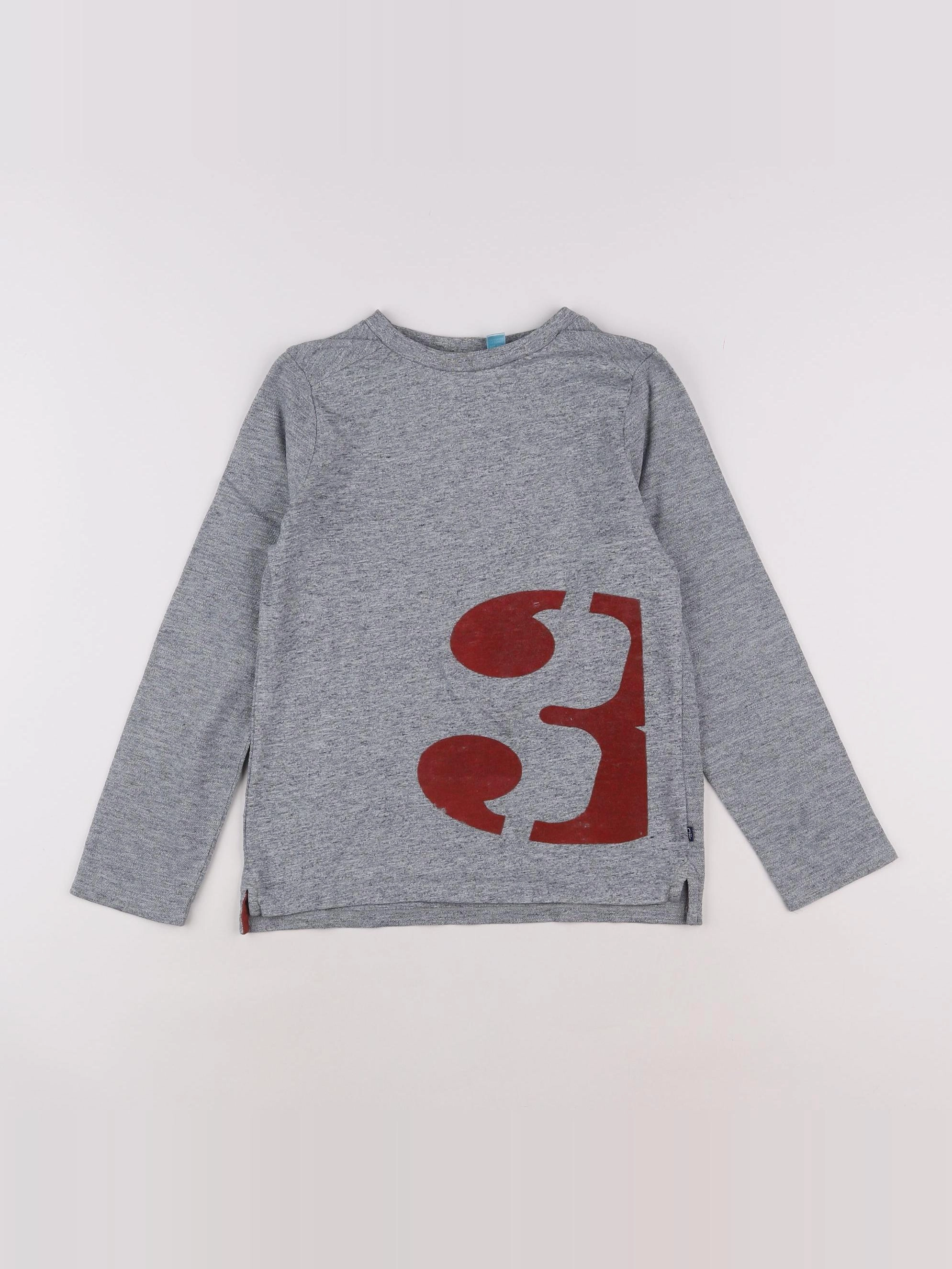Okaidi - tee-shirt gris - 8 ans