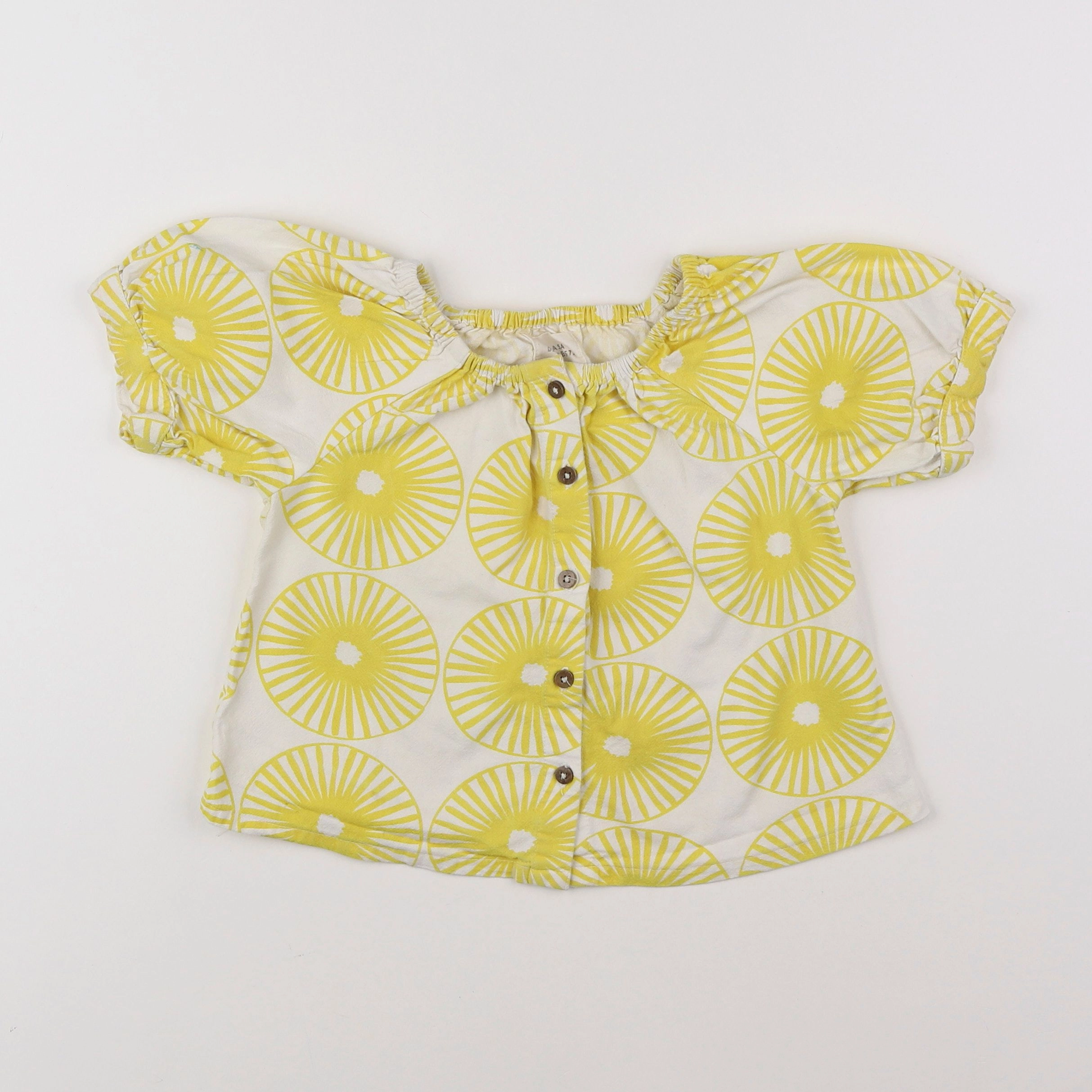 Monoprix - blouse jaune - 3/4 ans