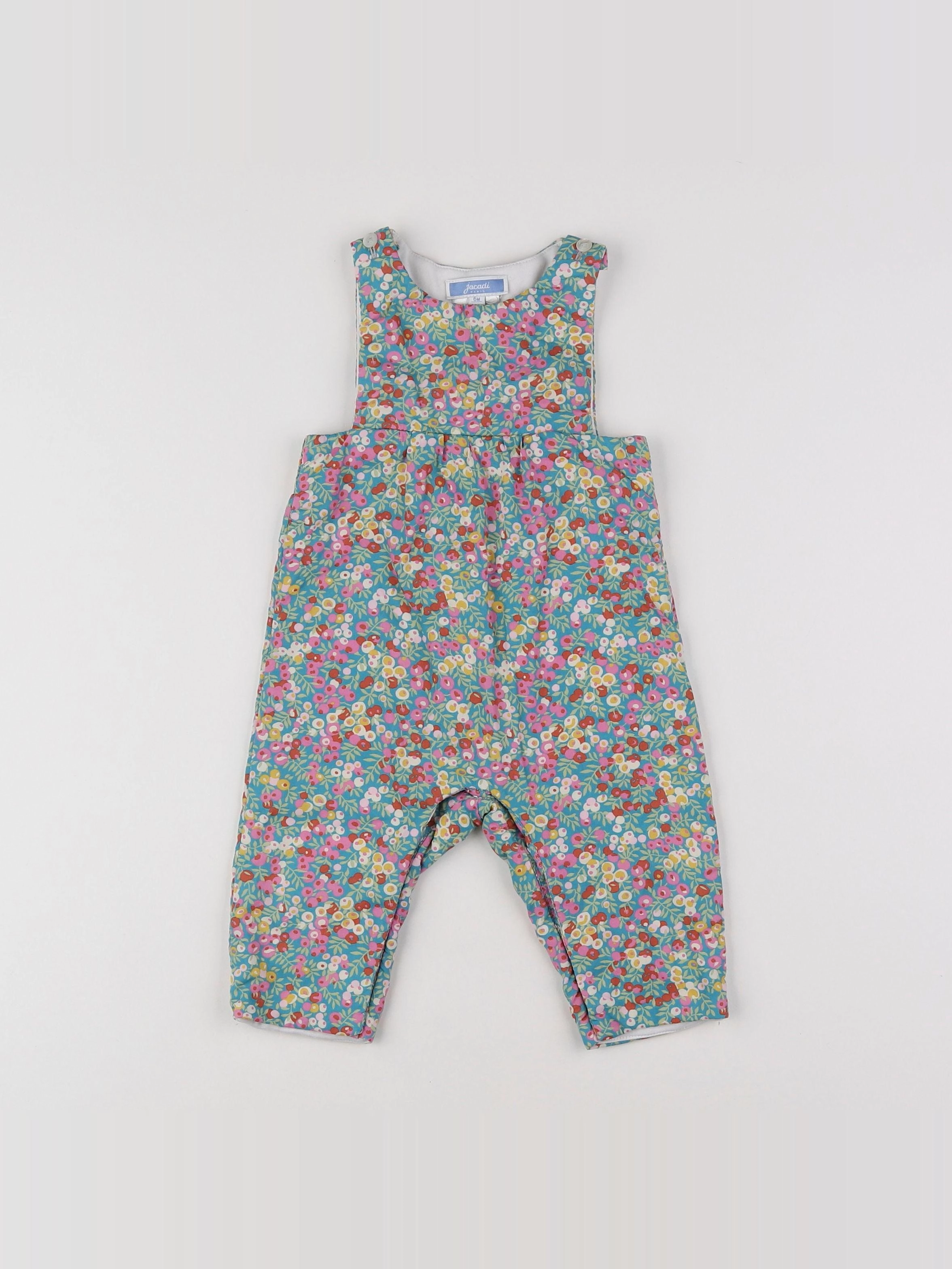 Jacadi - salopette liberty multicolore - 6 mois