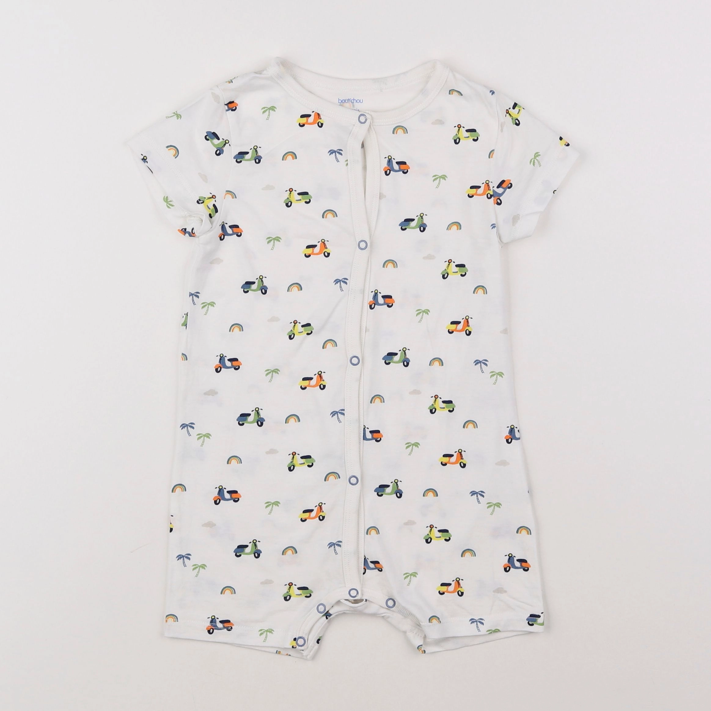 Boutchou - pyjama coton blanc - 2 ans