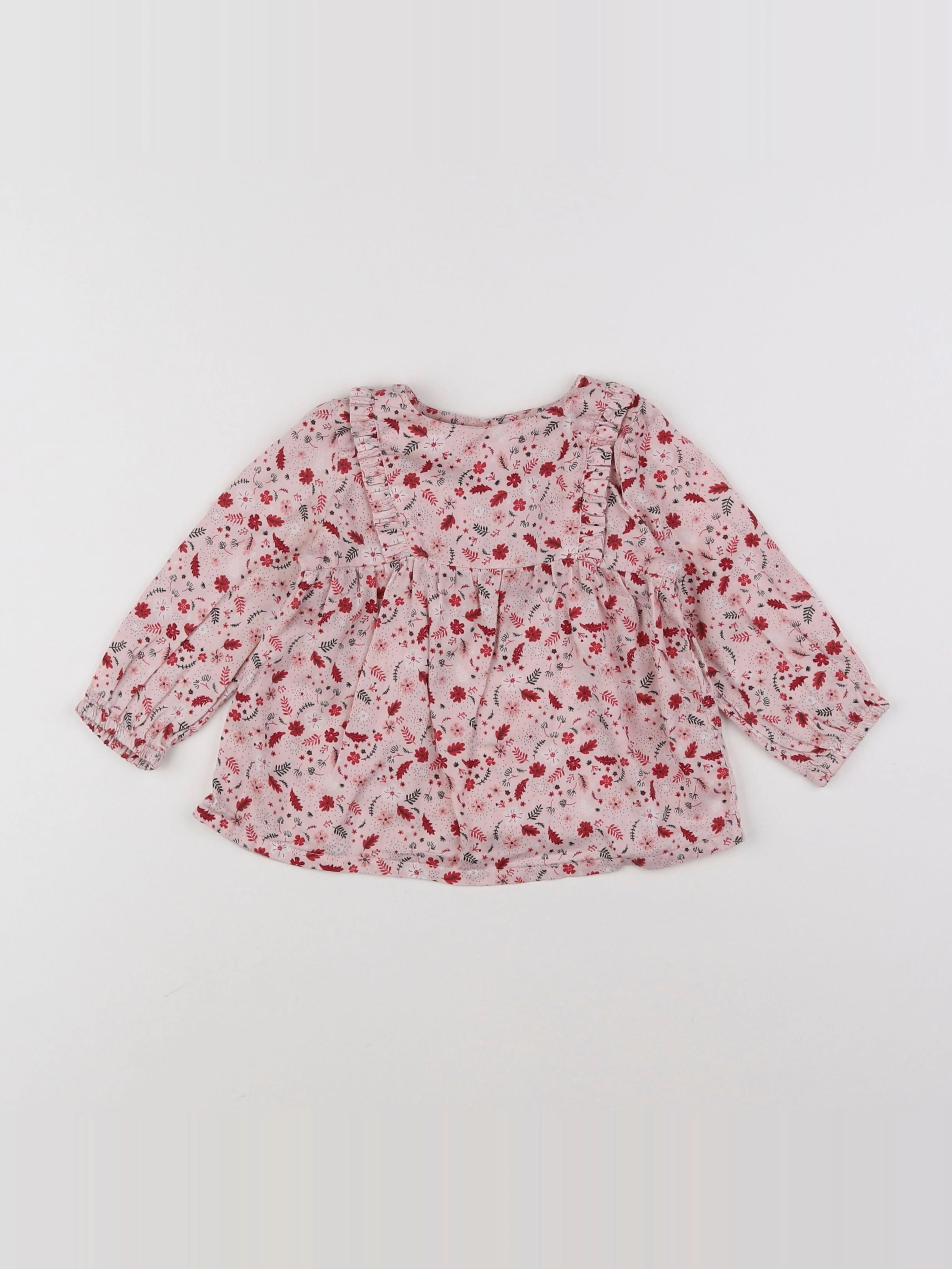 Tape à l'oeil - blouse rose - 12 mois