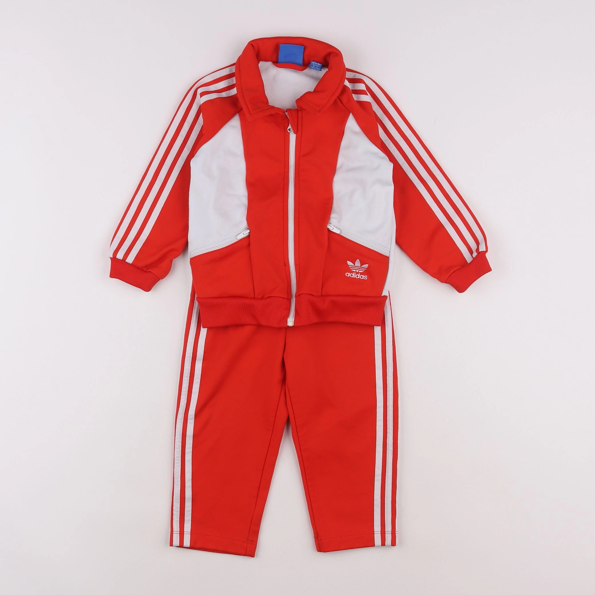 Adidas - ensemble rouge - 12/18 mois