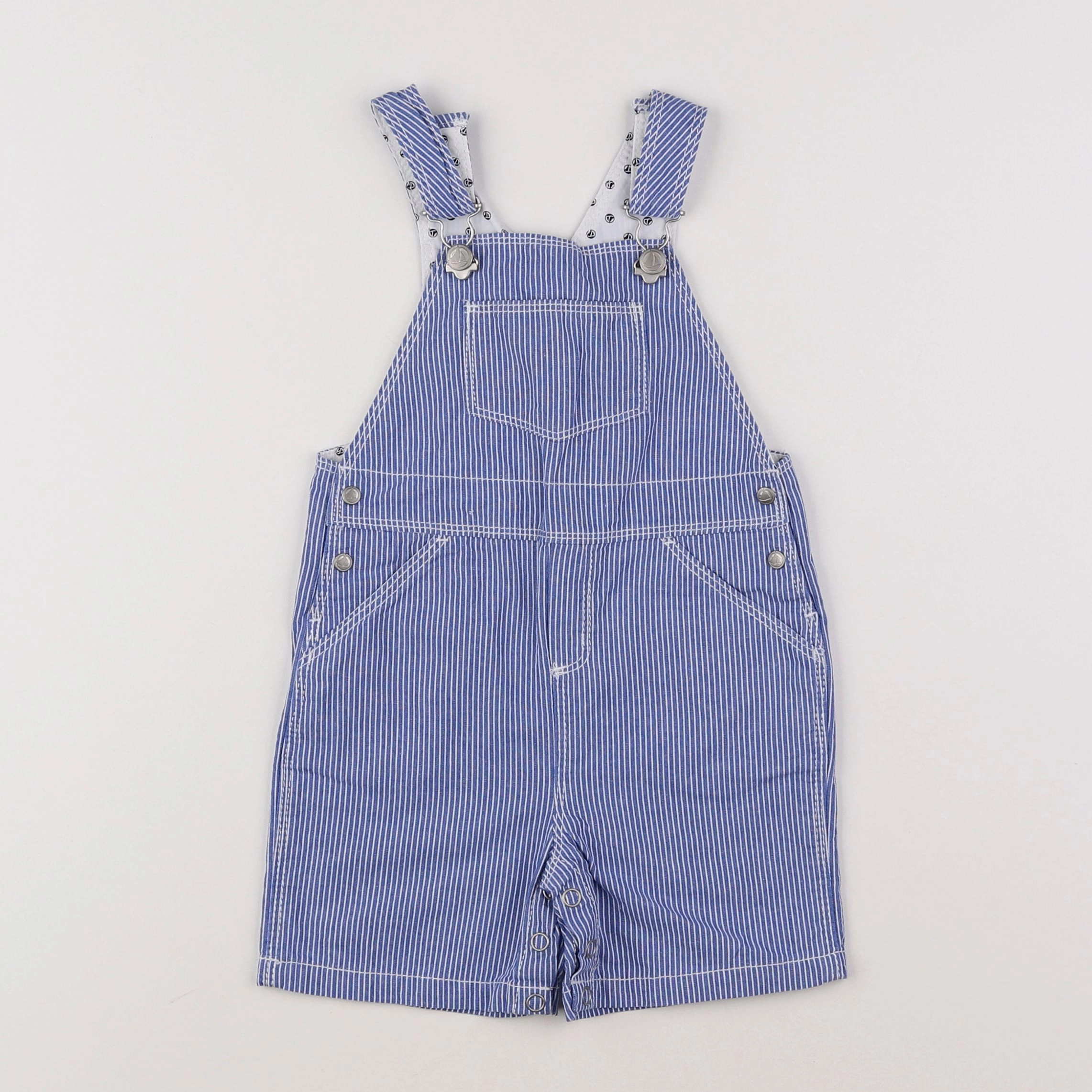 Petit Bateau - salopette bleu - 12 mois