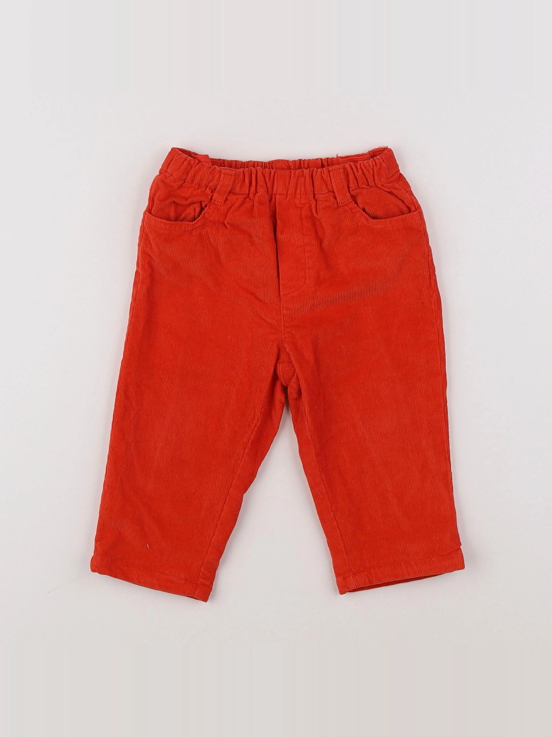 Jacadi - pantalon rouge - 12 mois