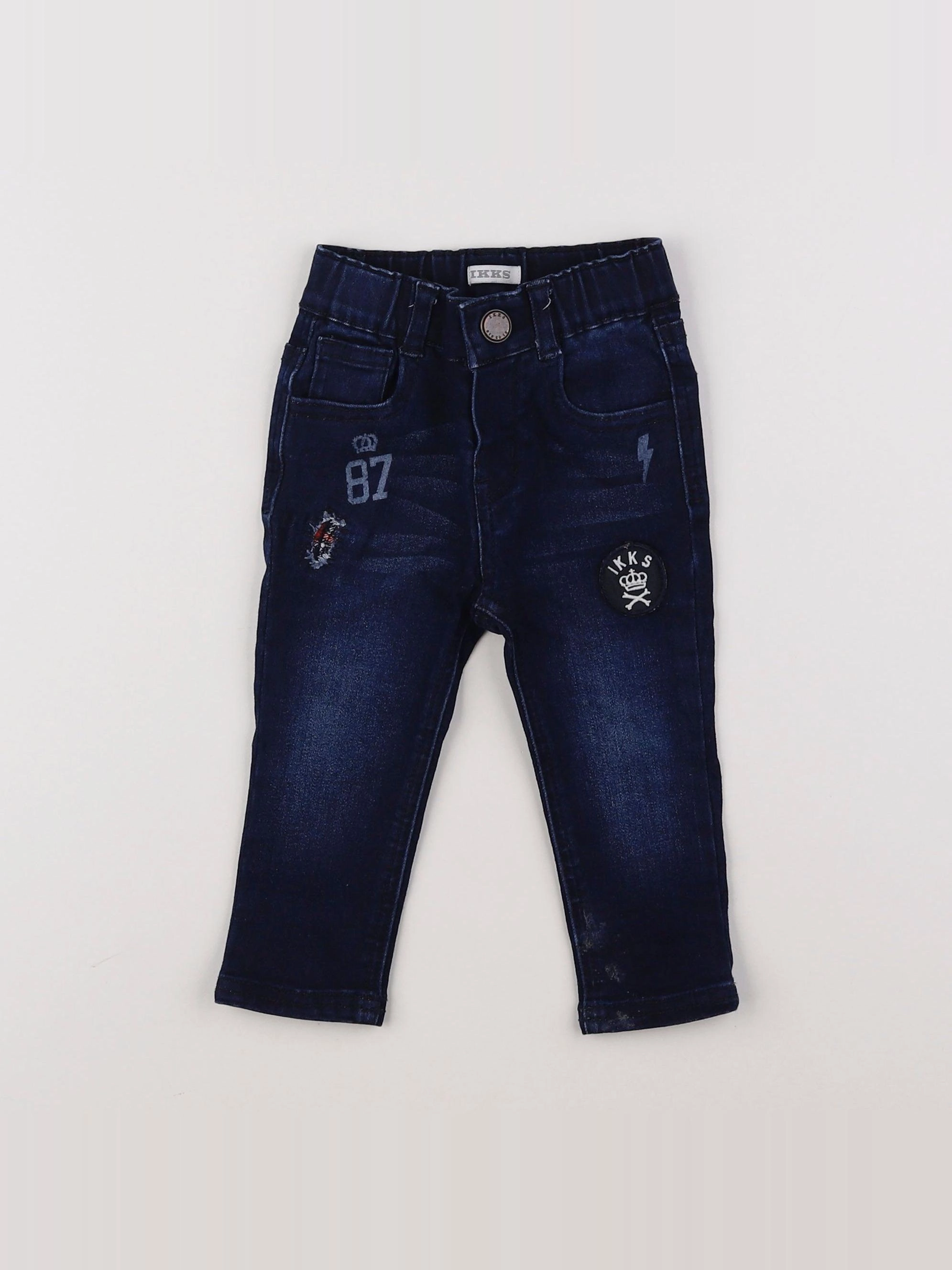 IKKS - jegging bleu - 12 mois