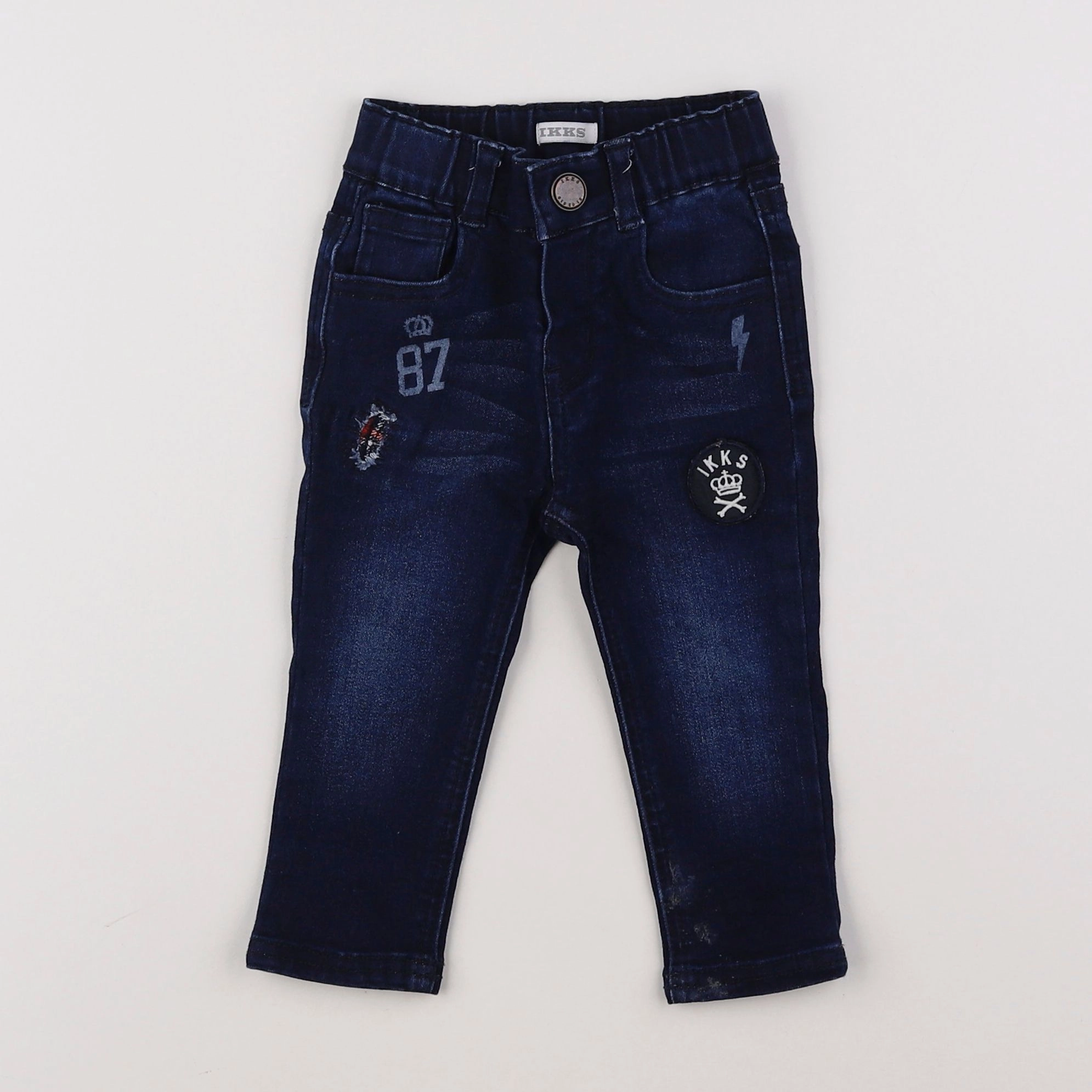 IKKS - jegging bleu - 12 mois