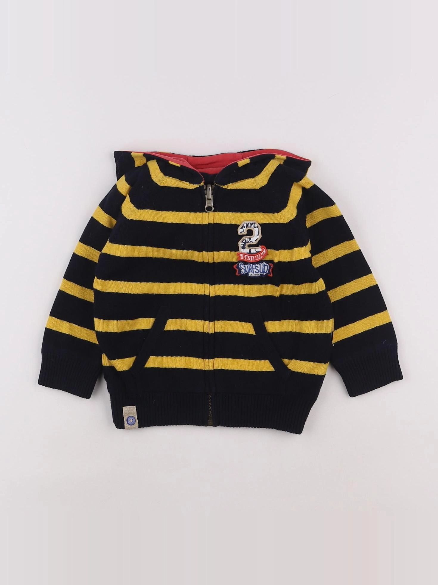 Catimini - gilet réversible jaune - 18 mois