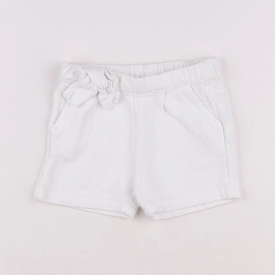 Vertbaudet - short blanc - 12 mois