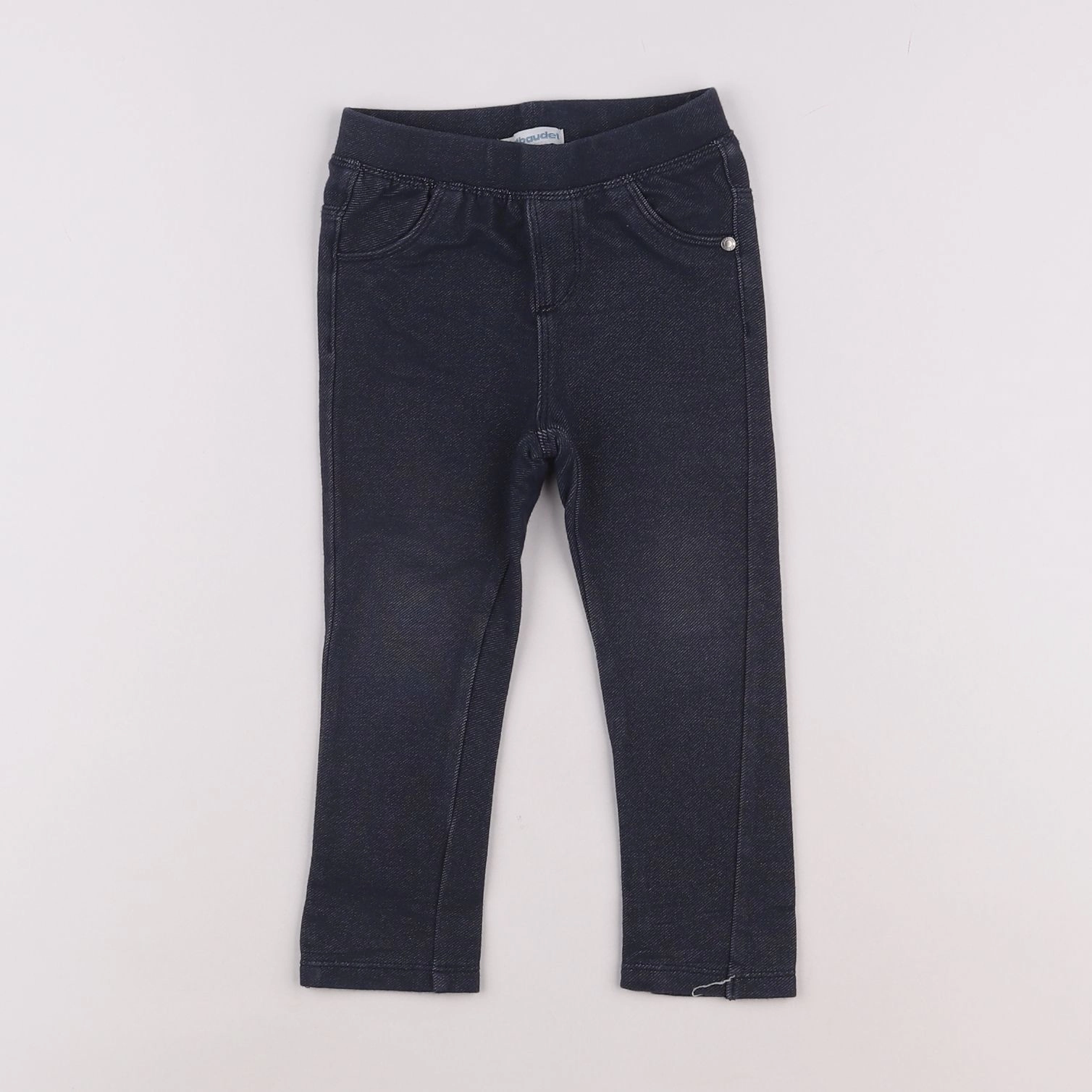 Vertbaudet - jegging bleu - 18 mois