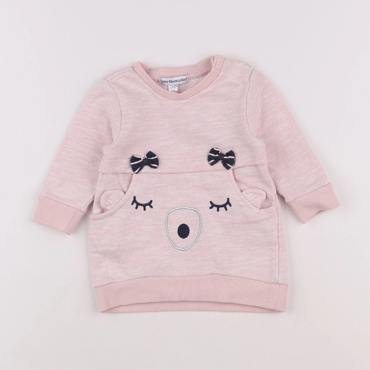 Vertbaudet - robe rose - 3 mois