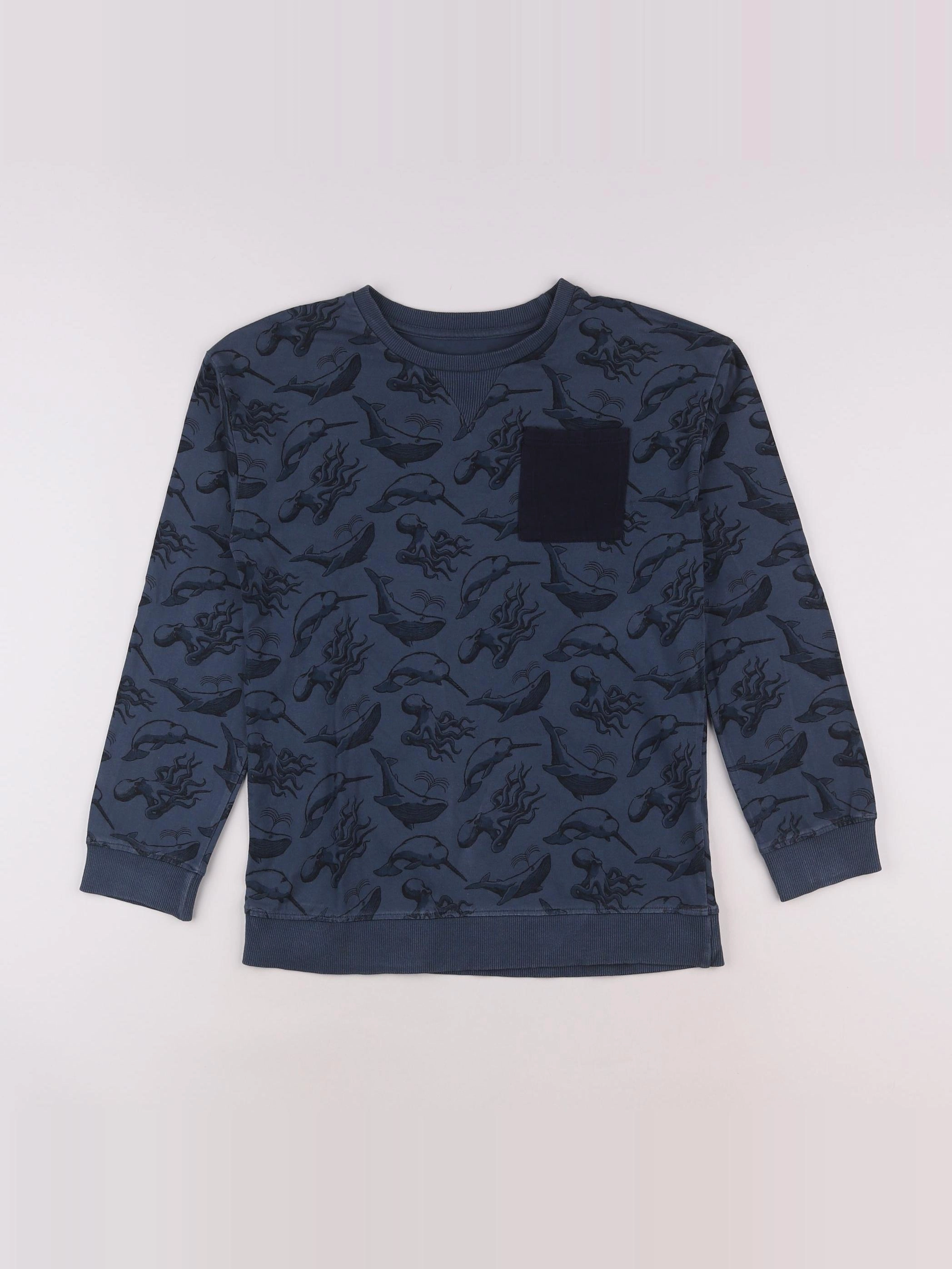 Vertbaudet - sweat bleu - 12 ans