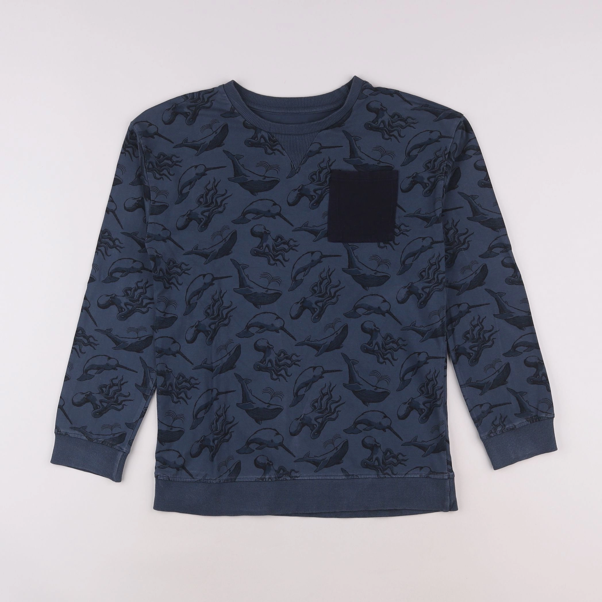 Vertbaudet - sweat bleu - 12 ans