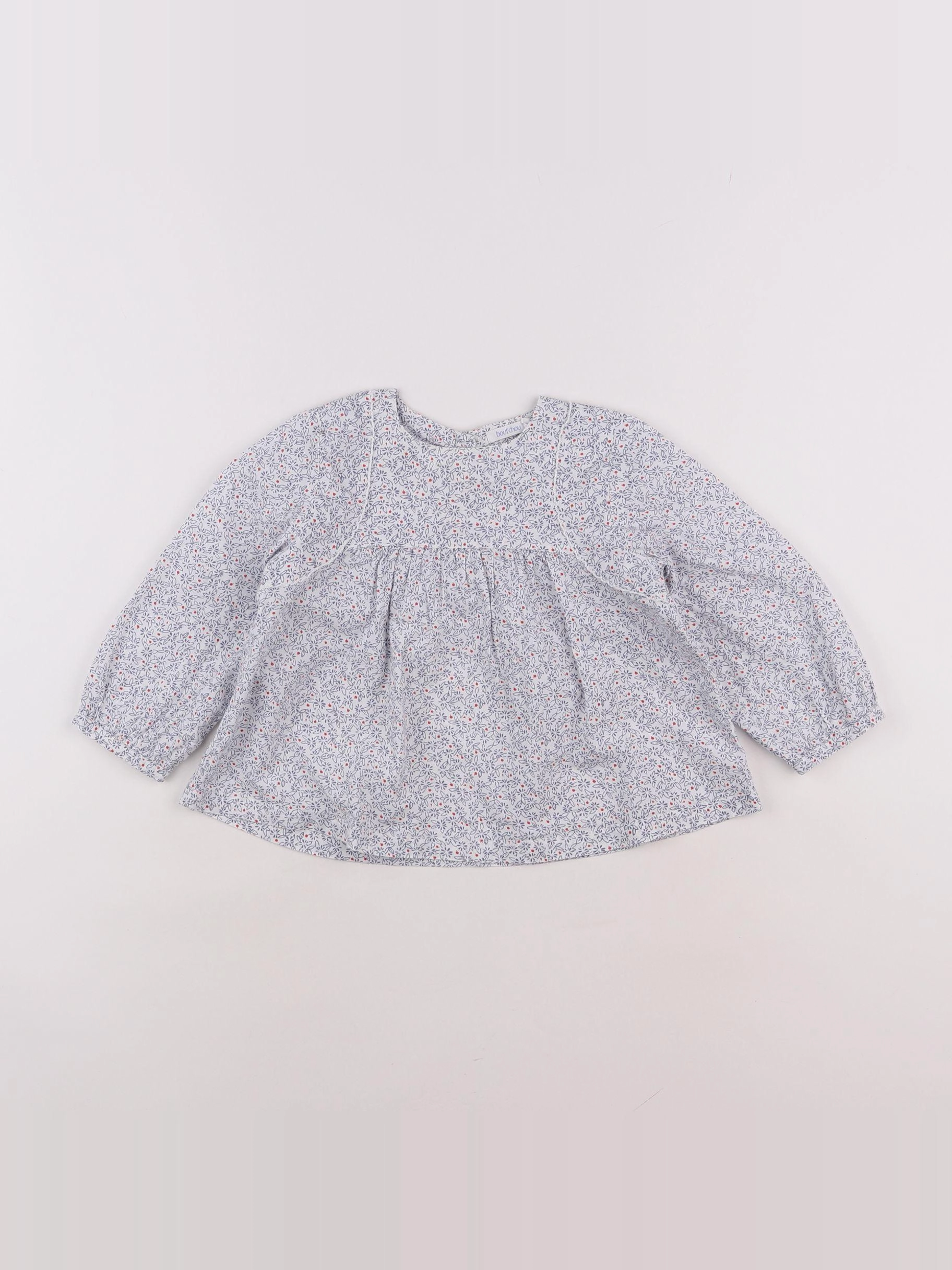 Boutchou - blouse bleu - 18 mois