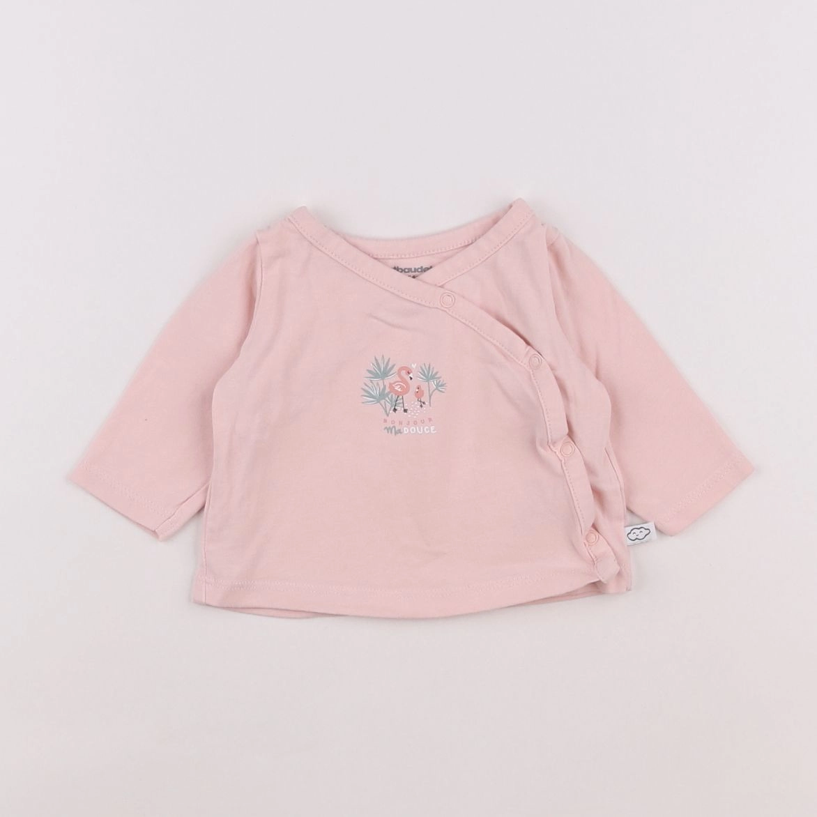 Vertbaudet - tee-shirt rose - 1 mois