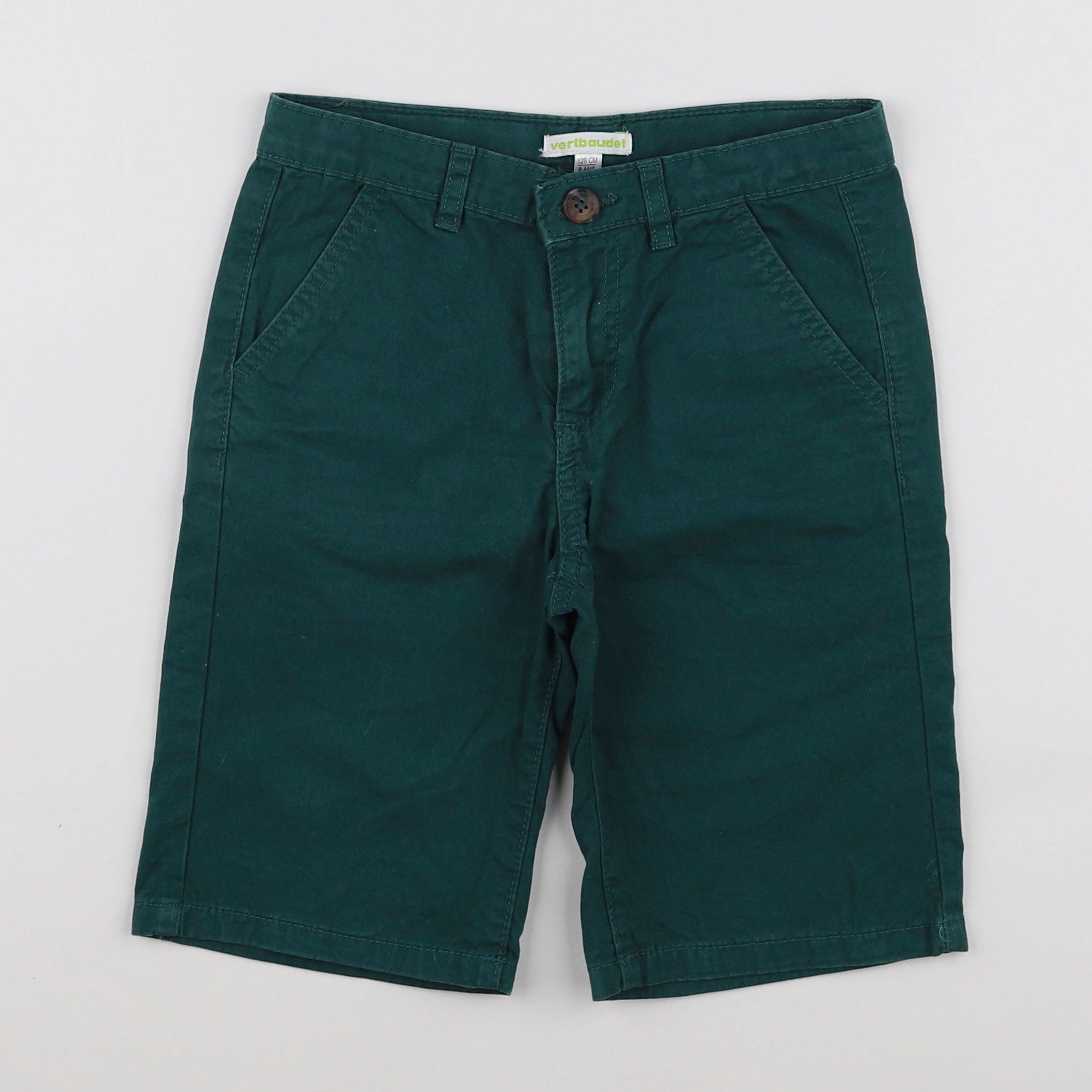 Vertbaudet - short vert - 8 ans