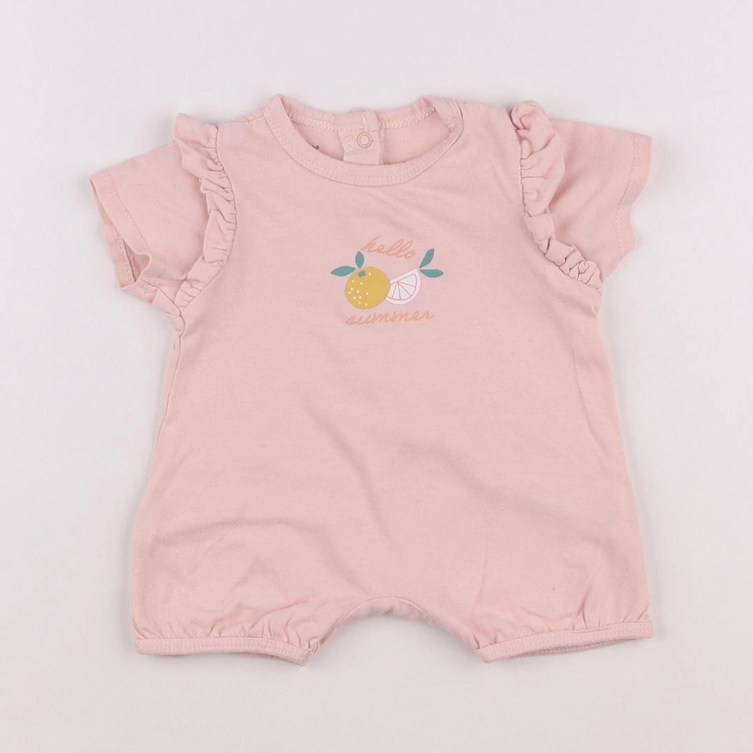 Vertbaudet - pyjama coton rose - 1 mois