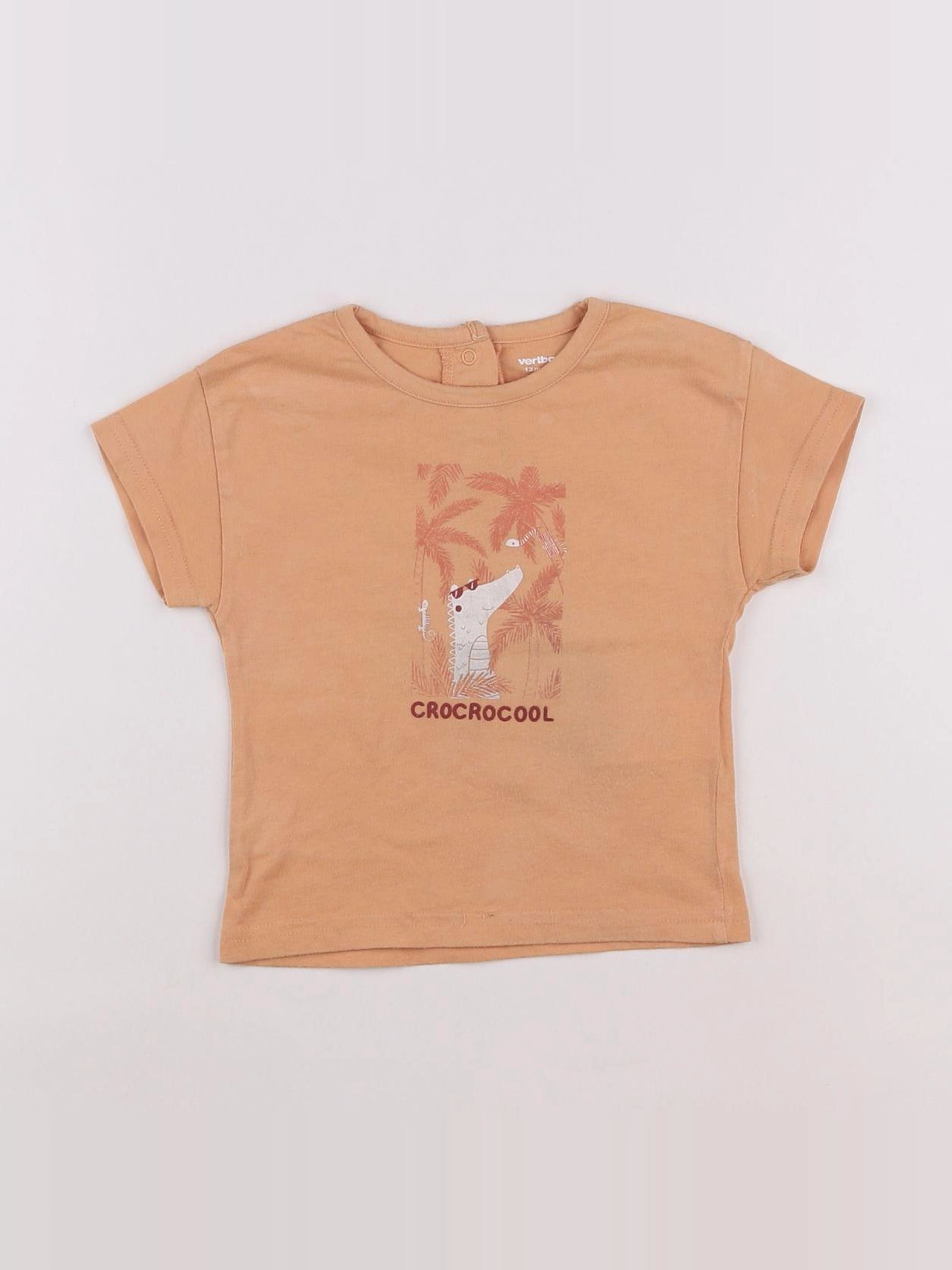 Vertbaudet - tee-shirt orange - 12 mois