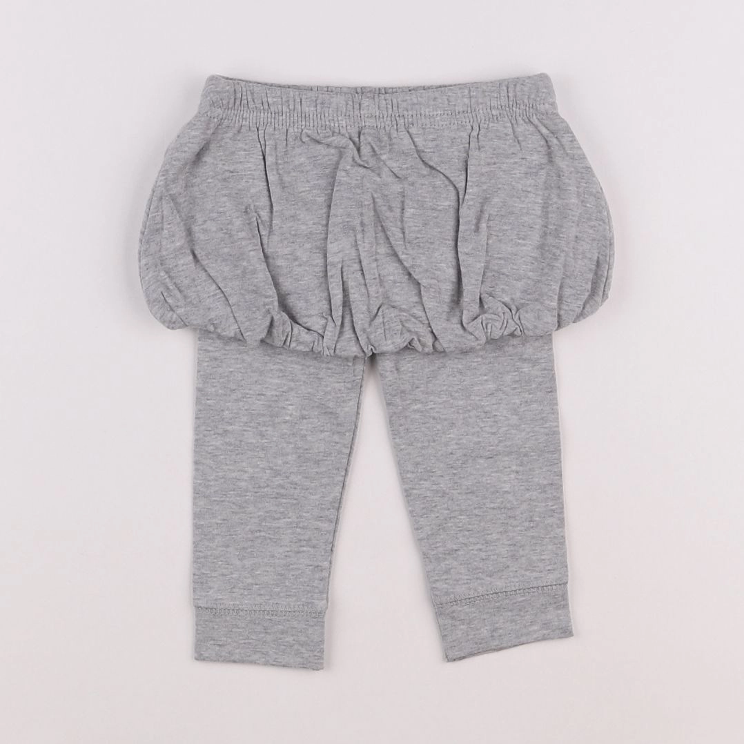 Vertbaudet - legging gris - 6 mois