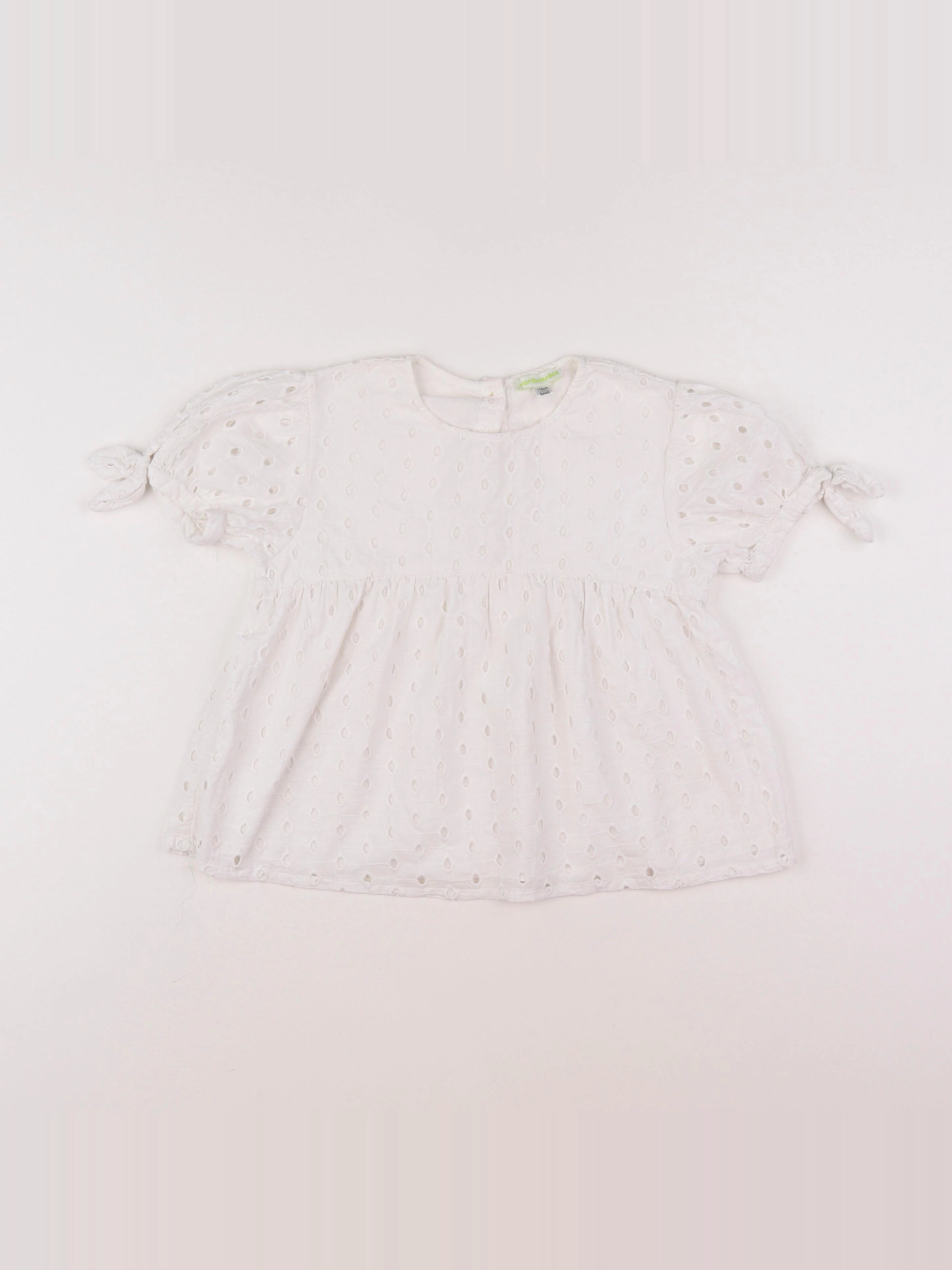 Vertbaudet - blouse blanc - 6 ans