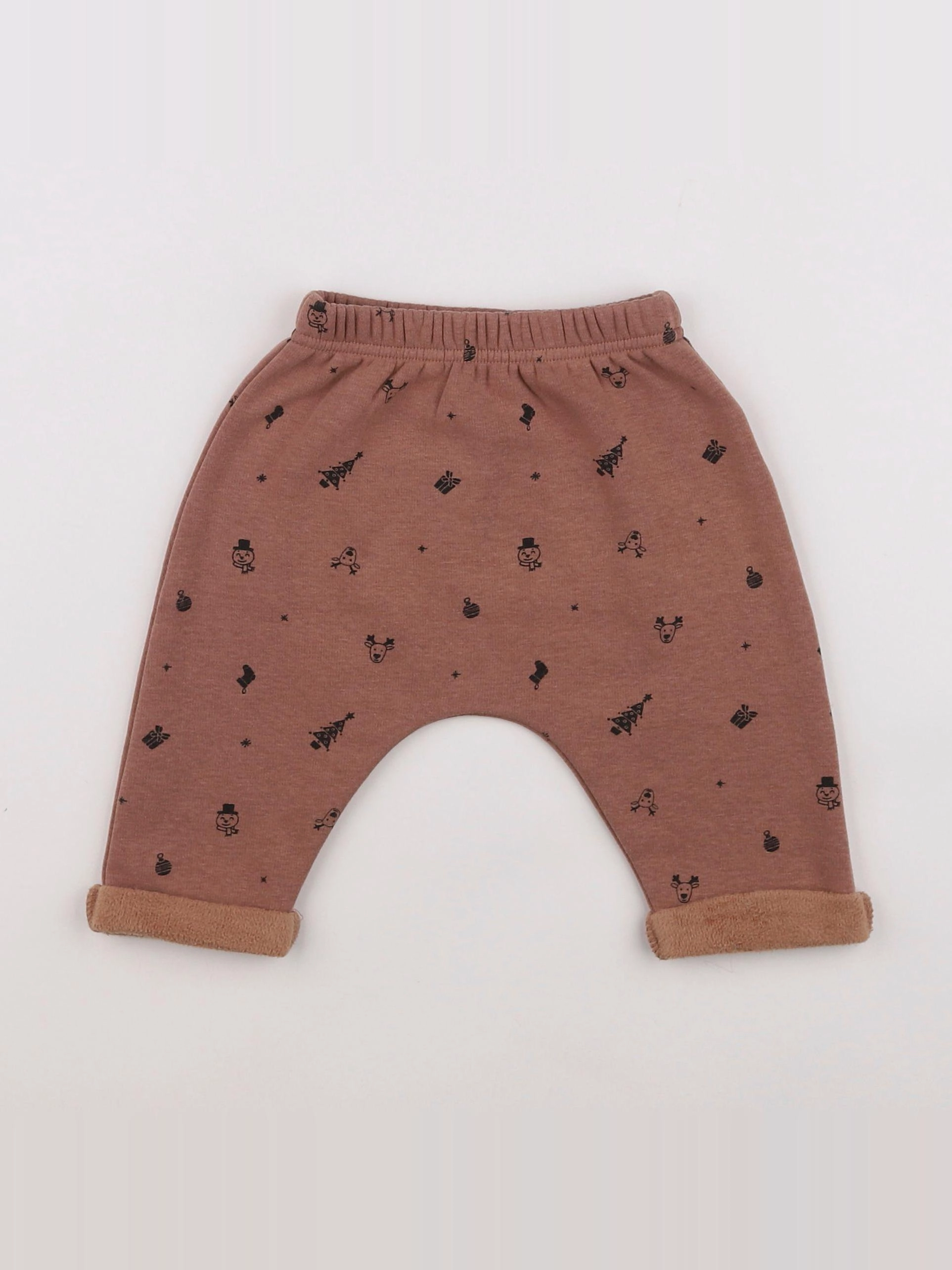 Vertbaudet - pantalon marron - 6 mois