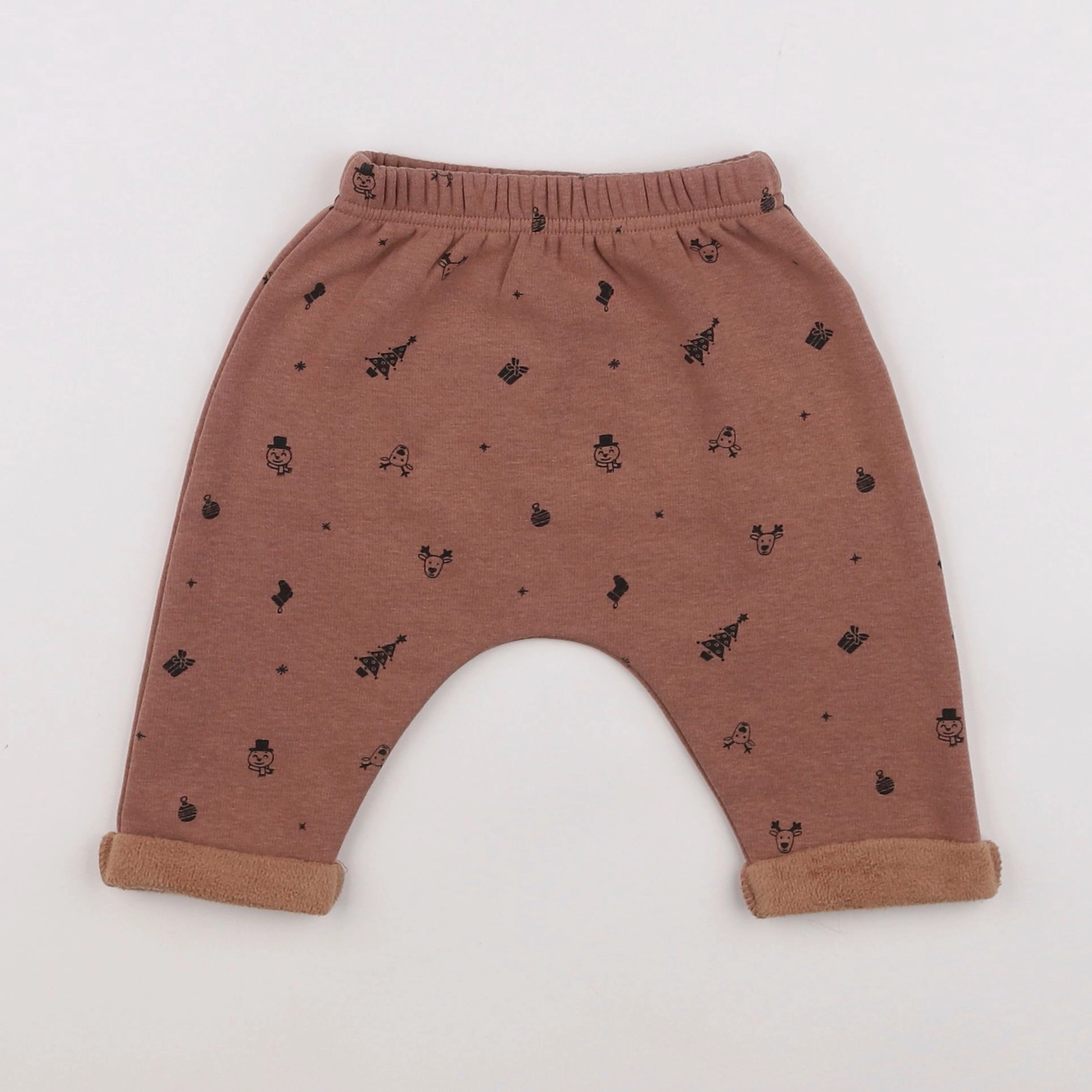 Vertbaudet - pantalon marron - 6 mois