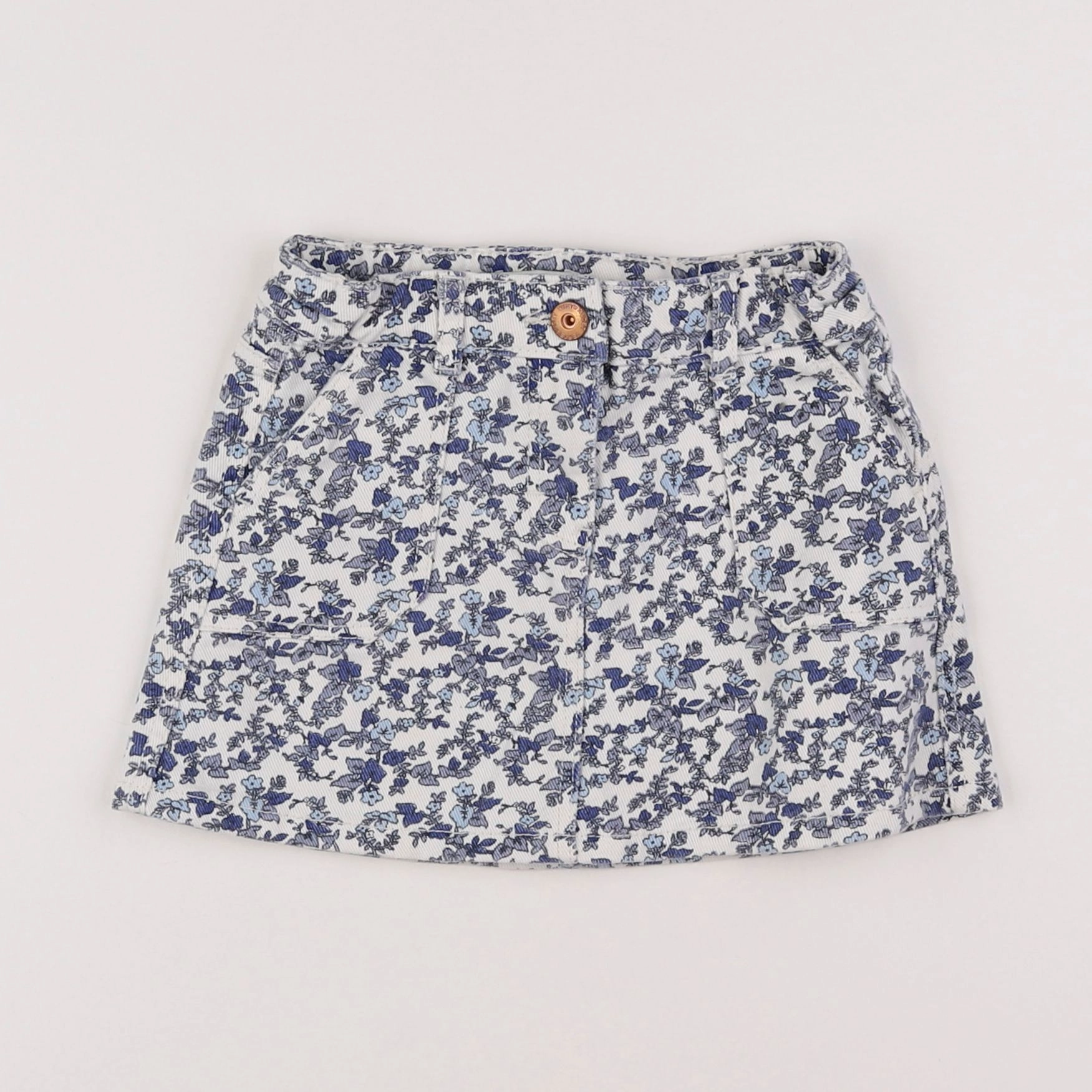 Vertbaudet - jupe bleu - 4 ans