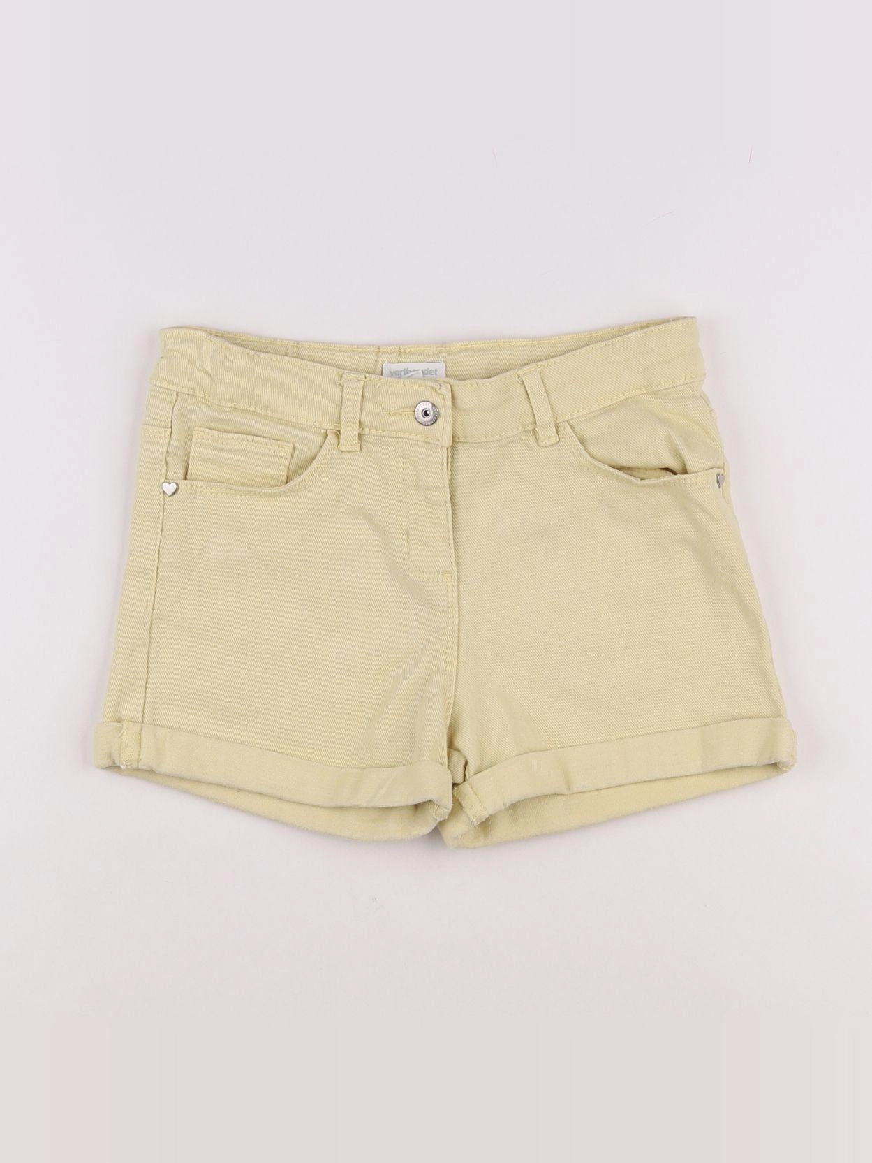 Vertbaudet - short jaune - 9 ans