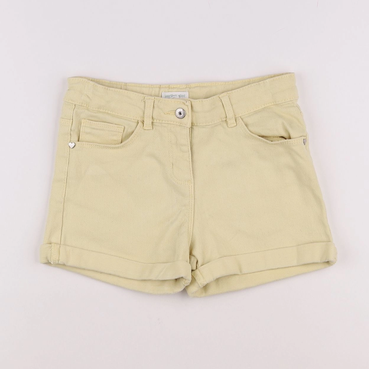 Vertbaudet - short jaune - 9 ans