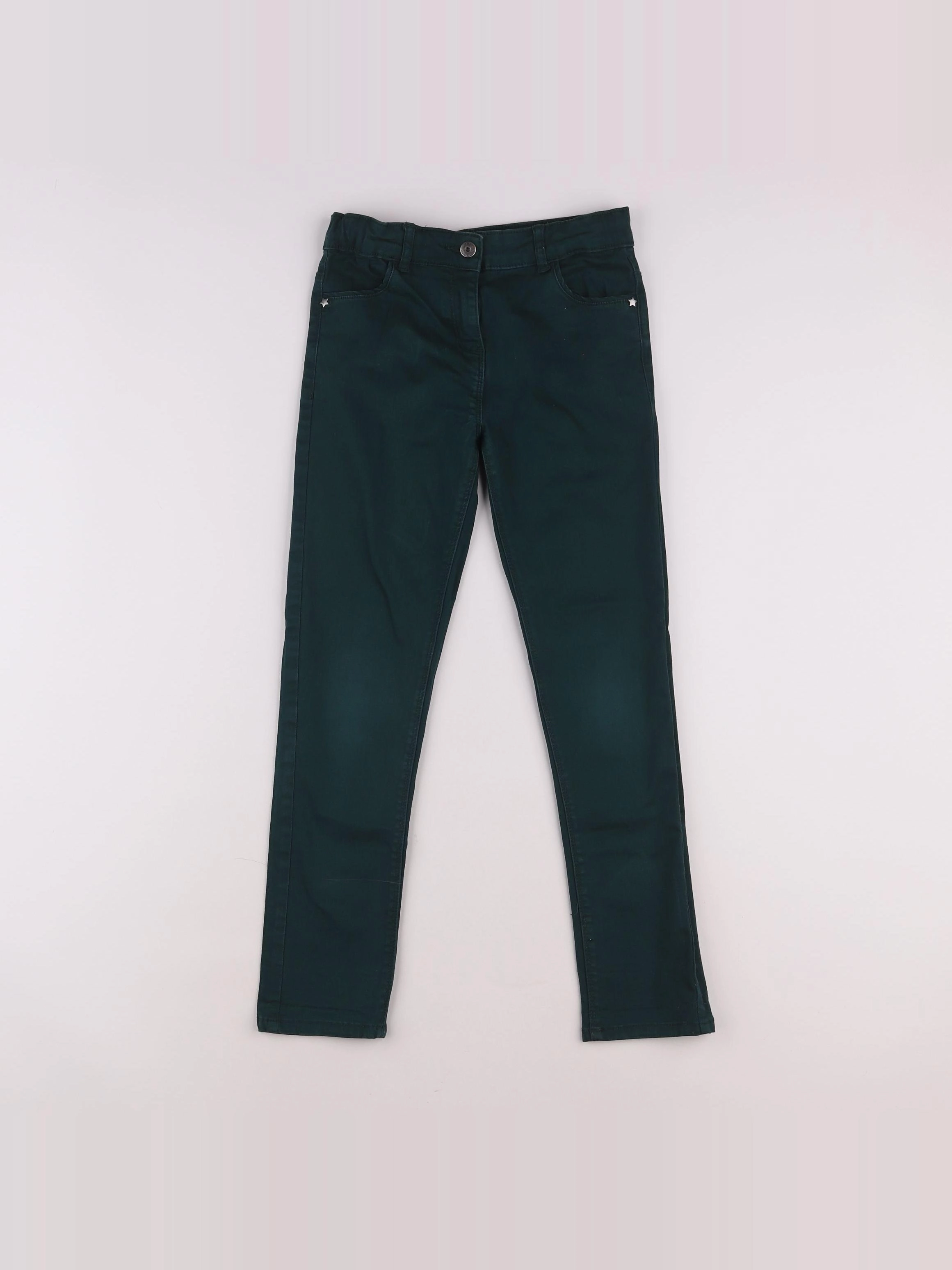 Vertbaudet - jean vert - 9 ans