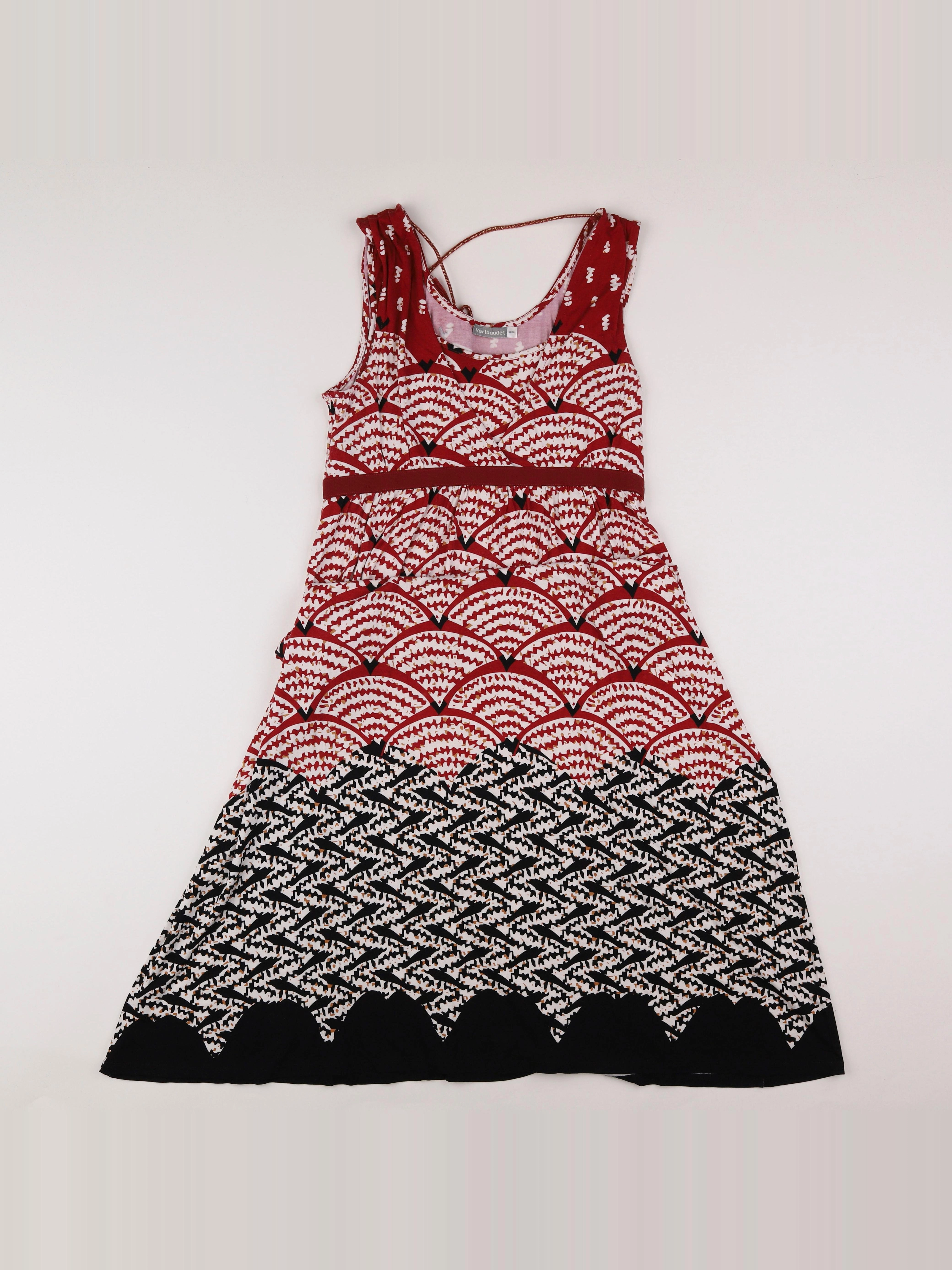 Vertbaudet - robe grossesse rouge - 34 à 36