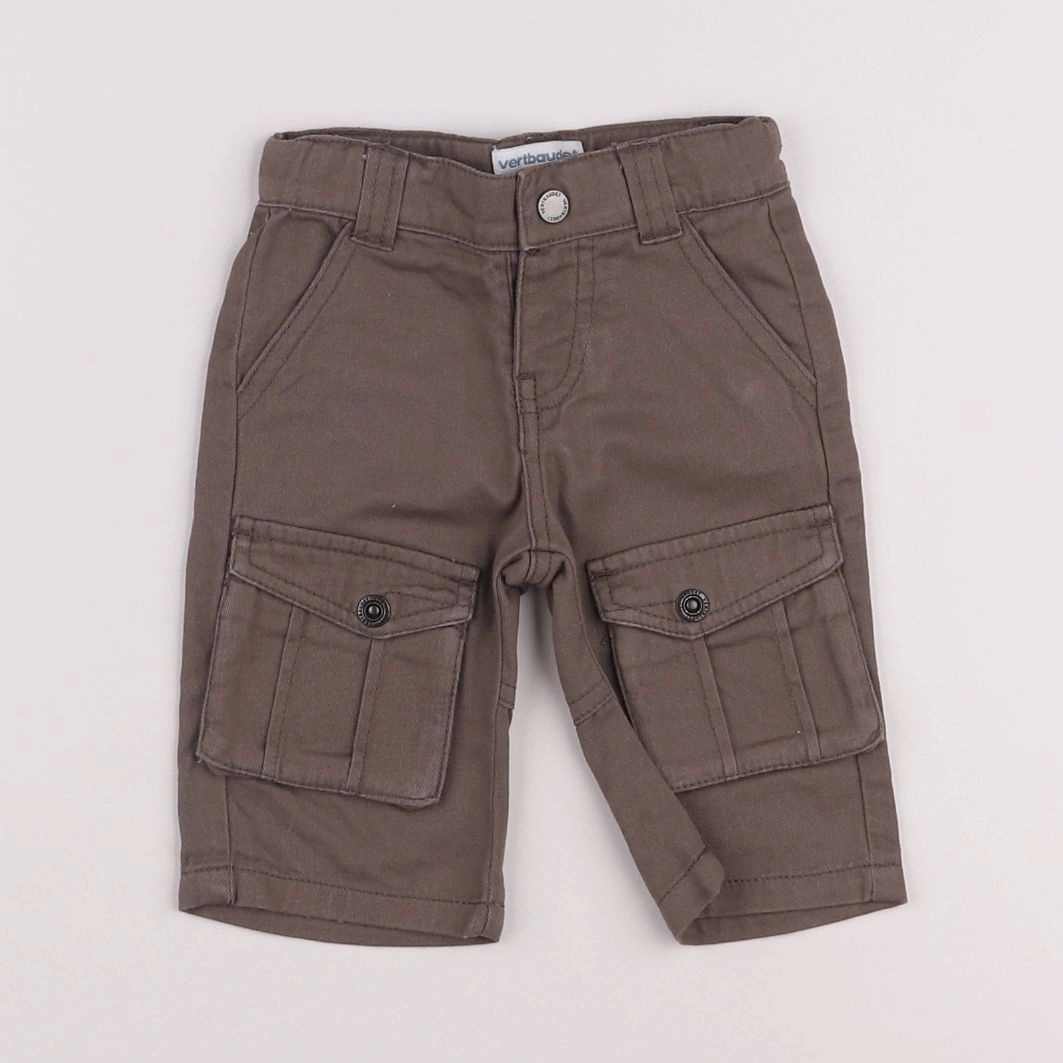 Vertbaudet - pantalon marron - 3 mois