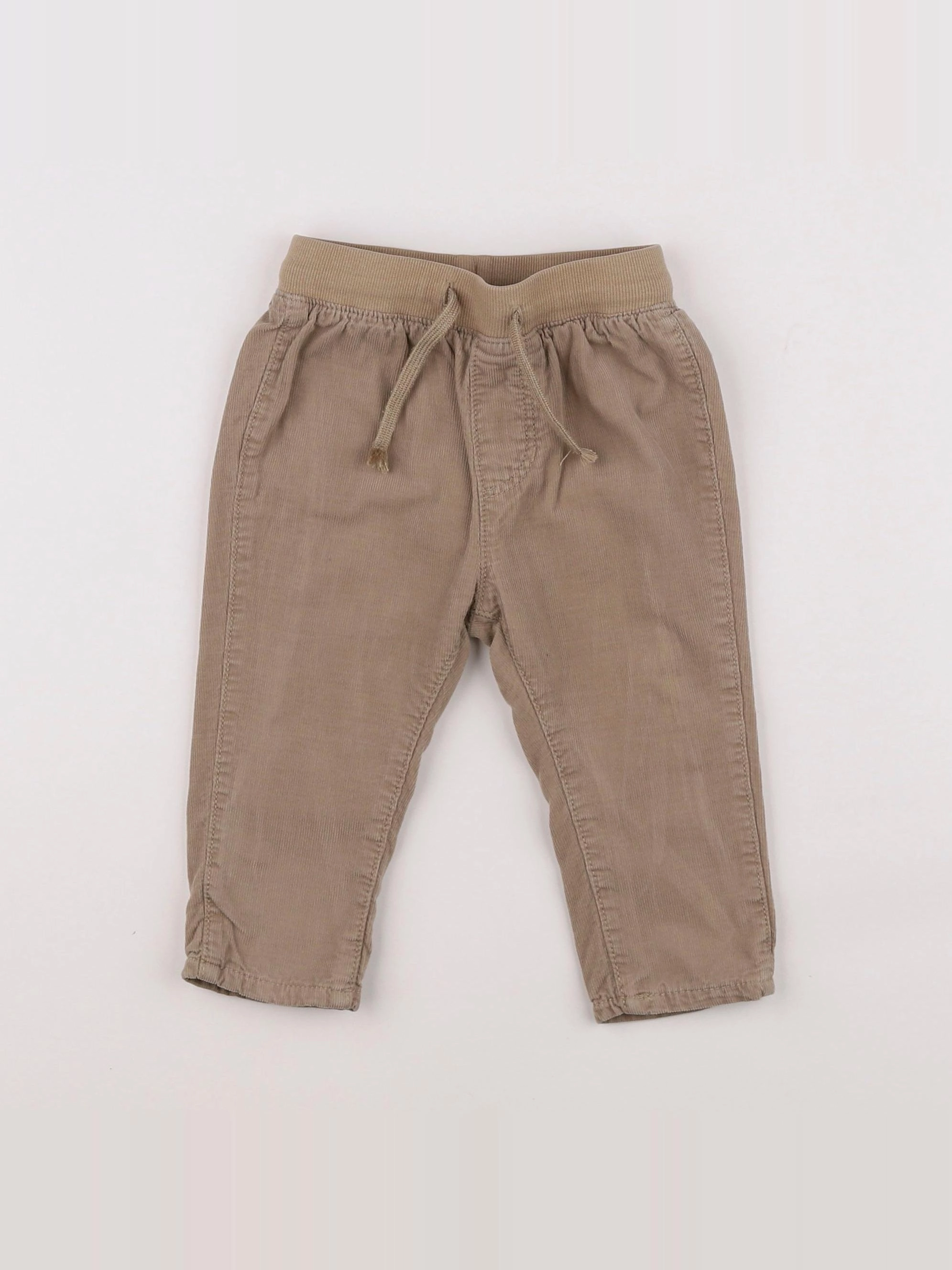 H&M - pantalon doublé beige - 6/9 mois