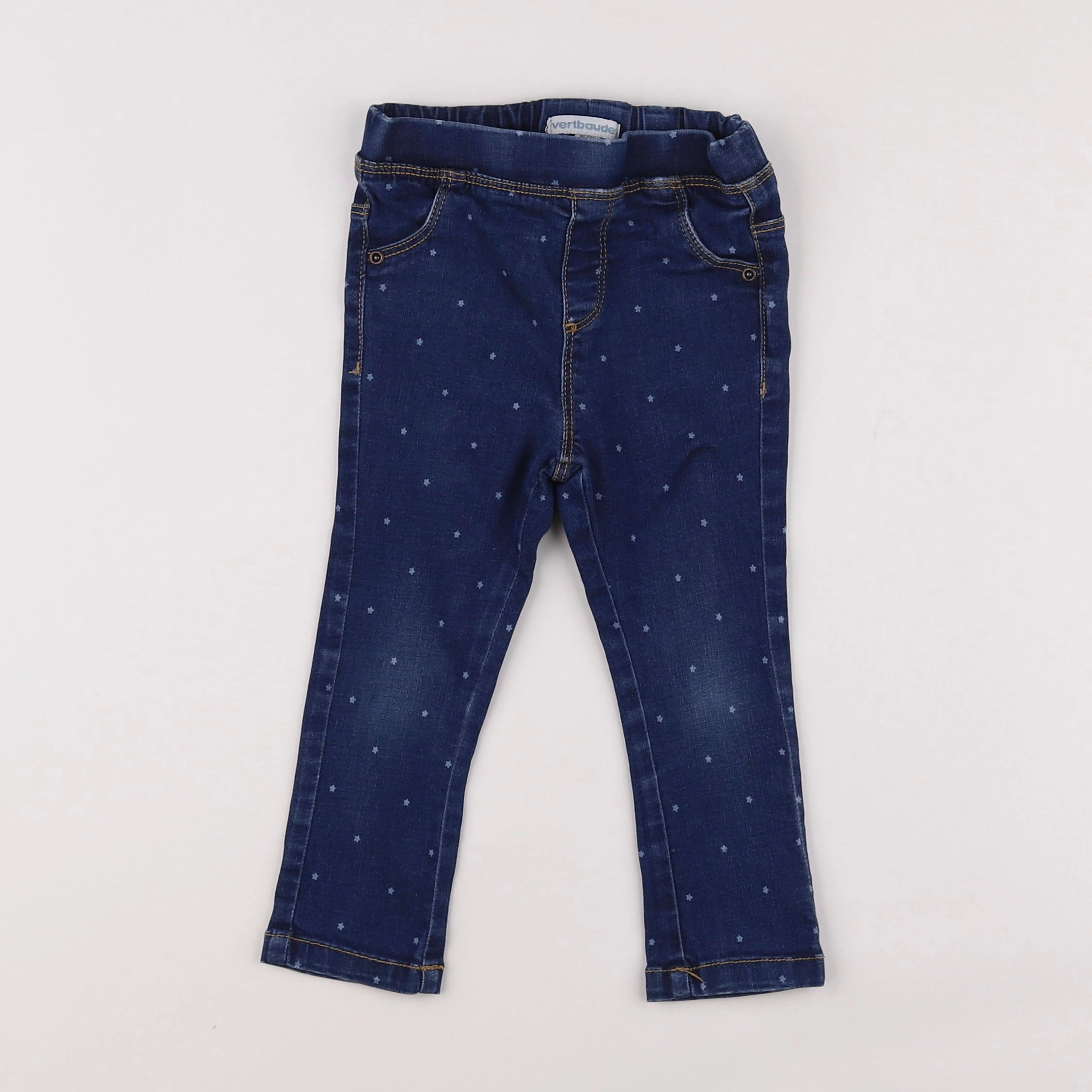 Vertbaudet - jegging bleu - 2 ans