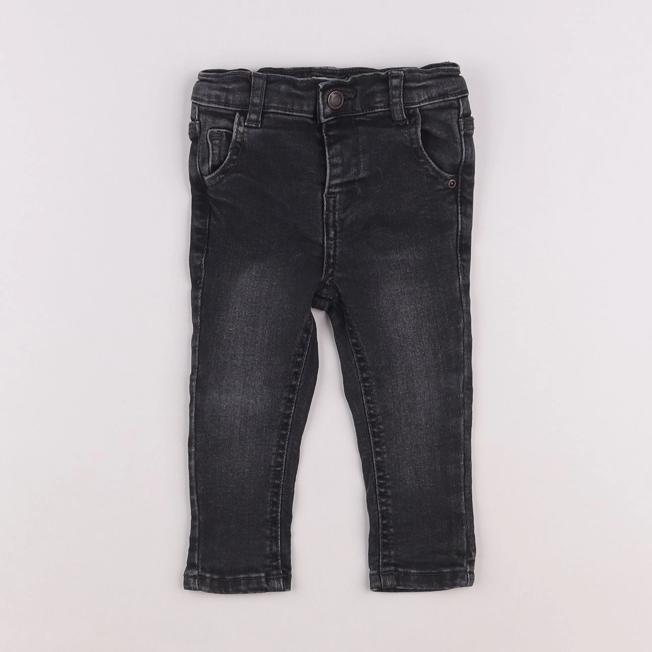 Vertbaudet - jean gris - 6 mois