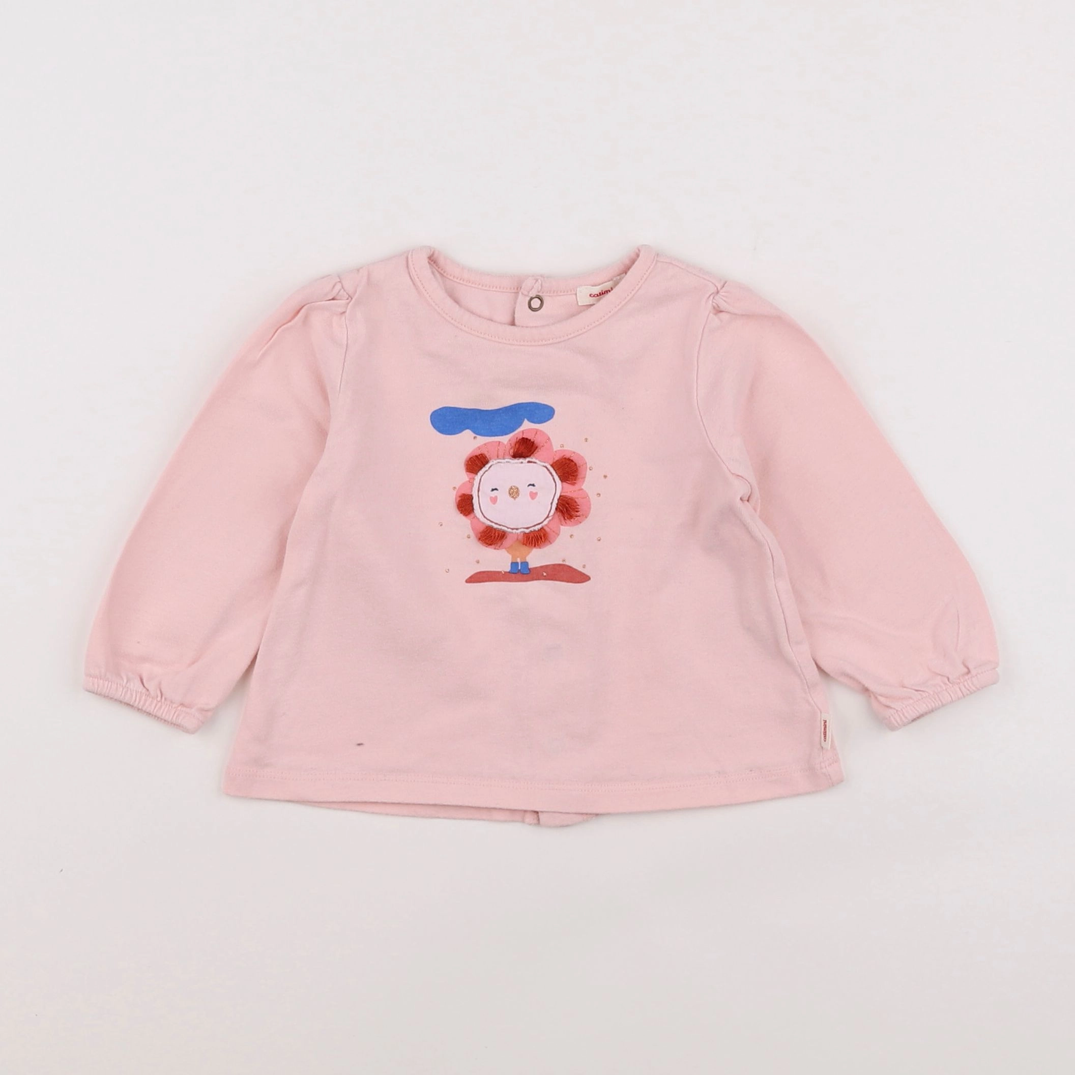 Catimini - tee-shirt rose - 12 mois