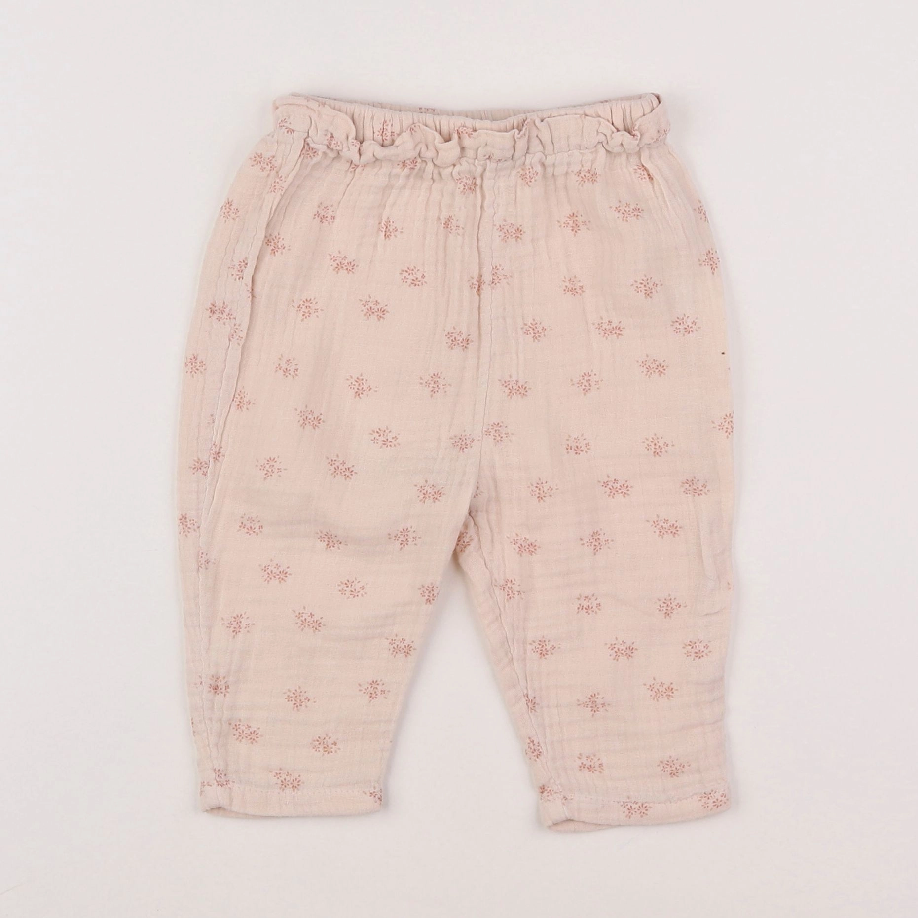 Vertbaudet - pantalon rose - 9 mois