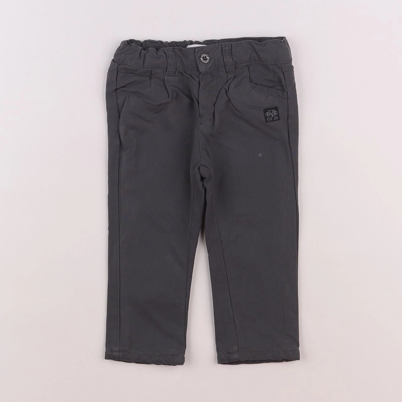 Vertbaudet - pantalon gris - 6 mois