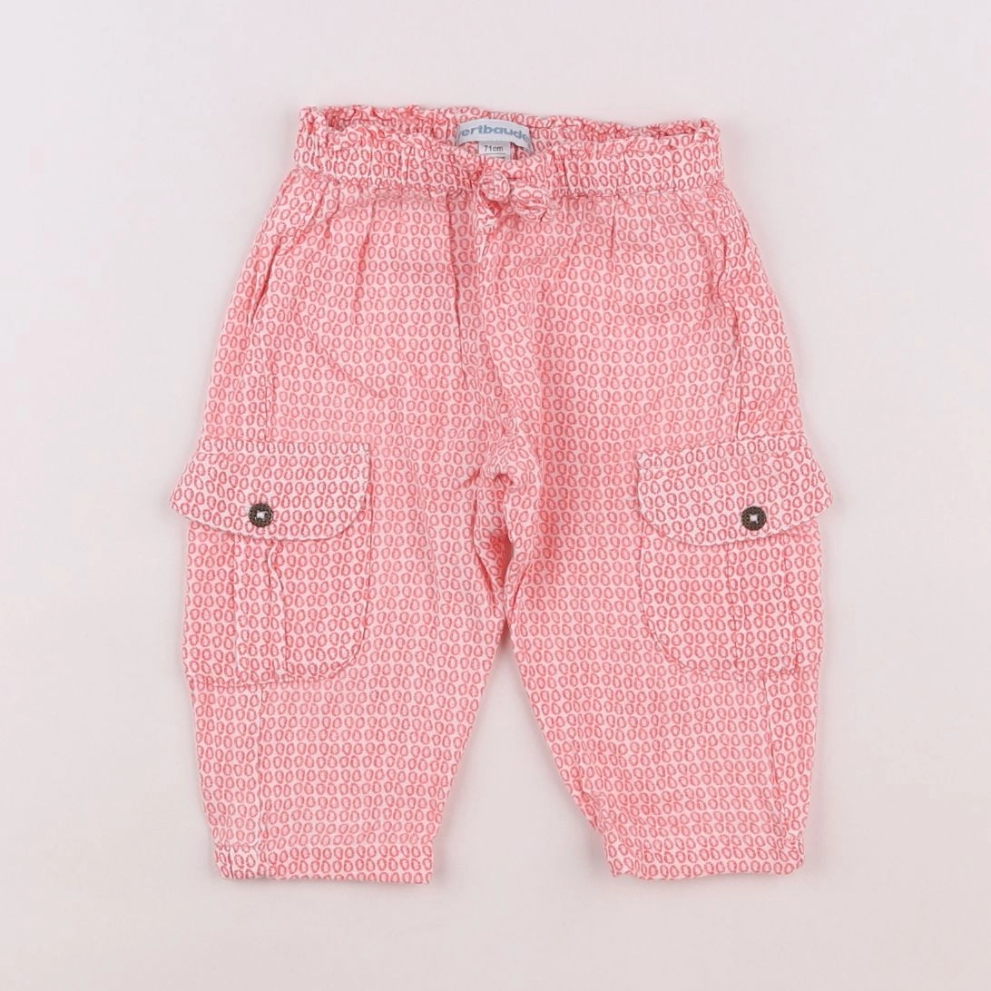 Vertbaudet - pantalon rose - 9 mois