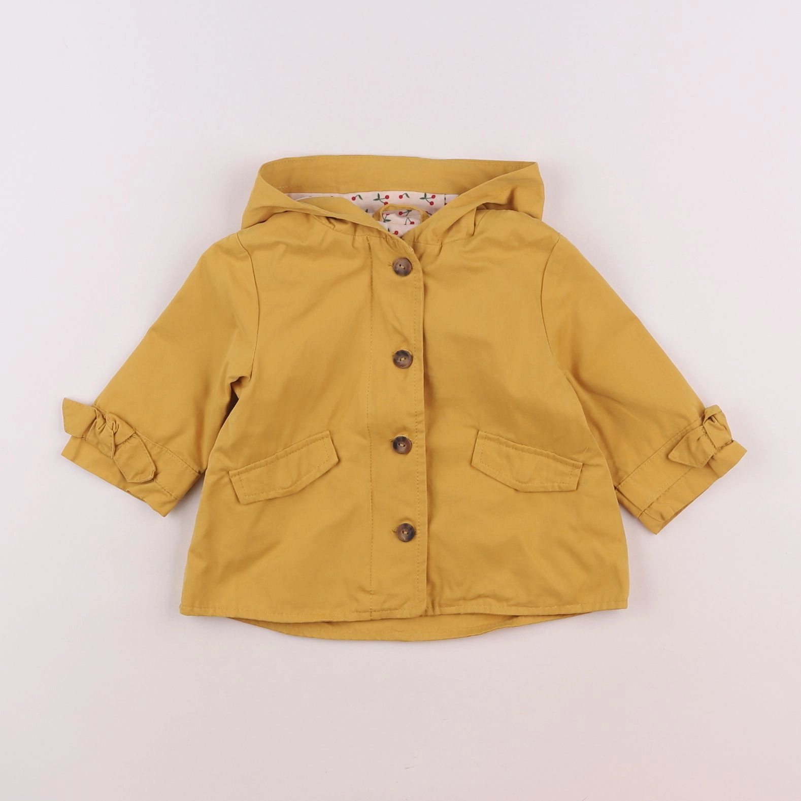 Vertbaudet - manteau jaune - 6 mois