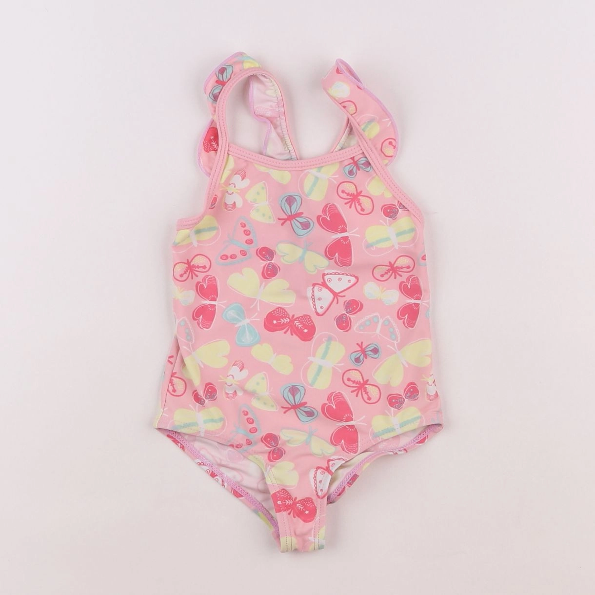 Vertbaudet - maillot de bain rose - 2 ans