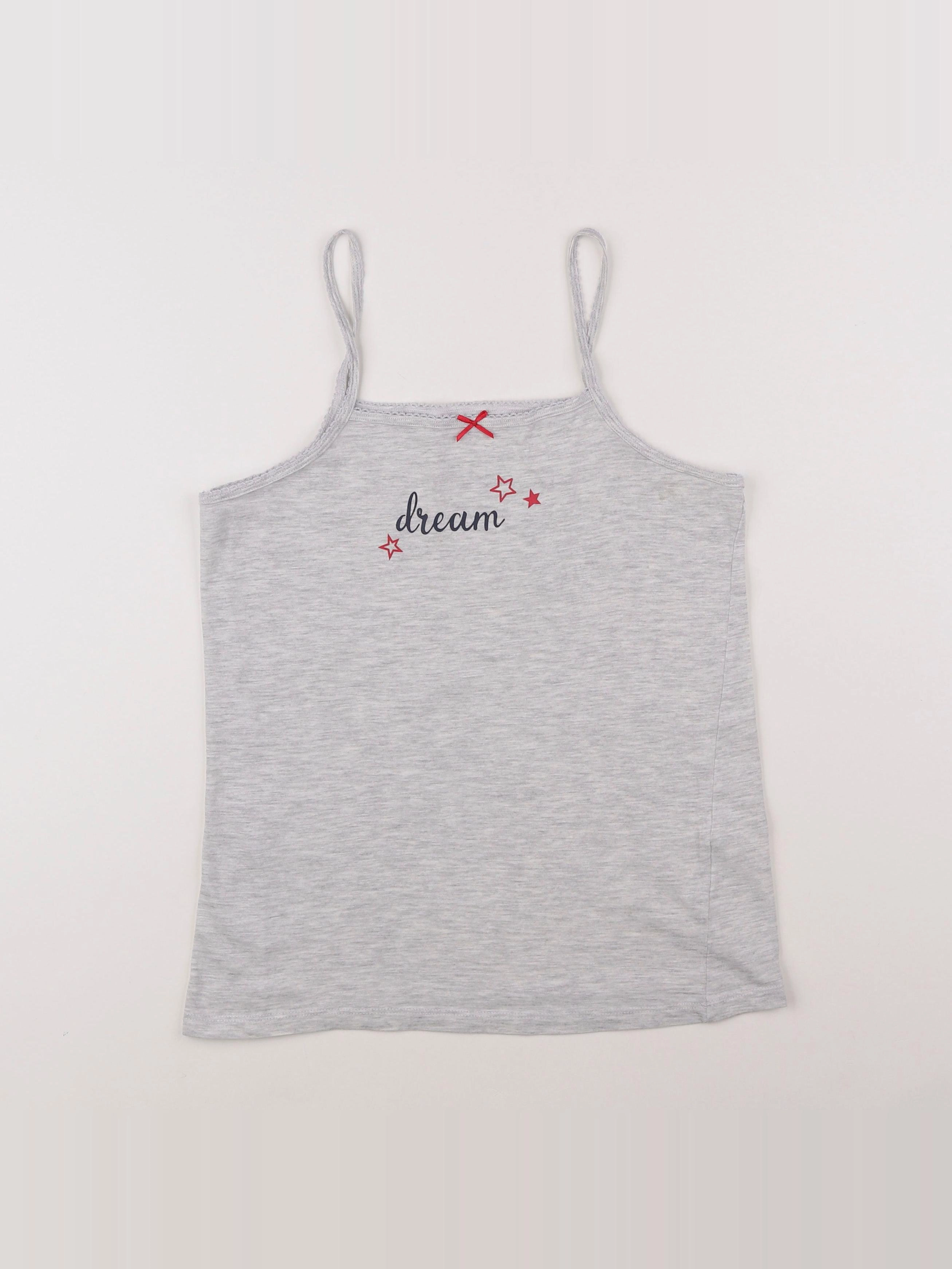 Vertbaudet - maillot de corps gris - 12 ans