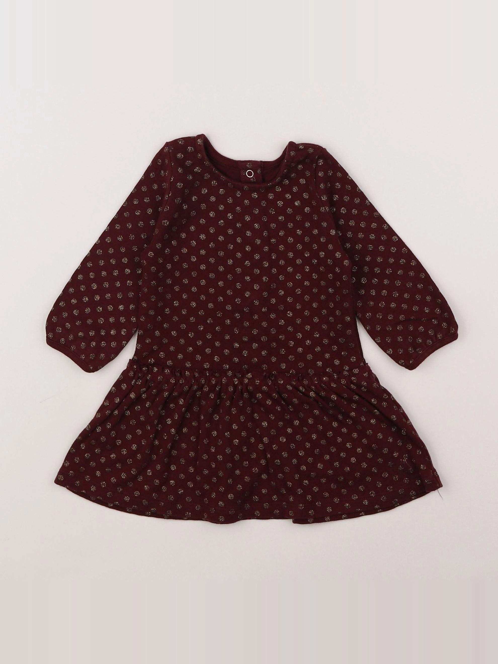 Petit Bateau - robe violet - 6 mois