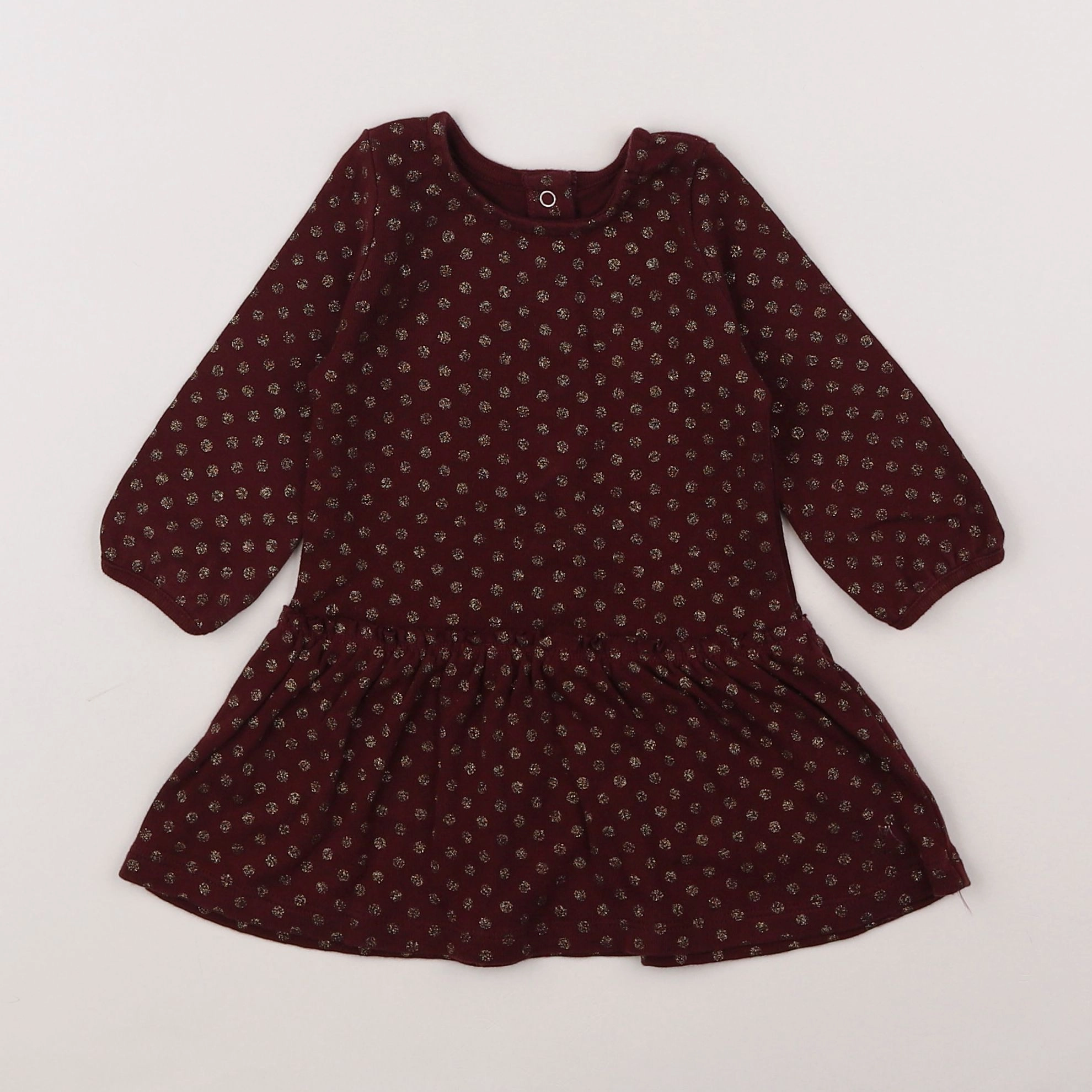 Petit Bateau - robe violet - 6 mois